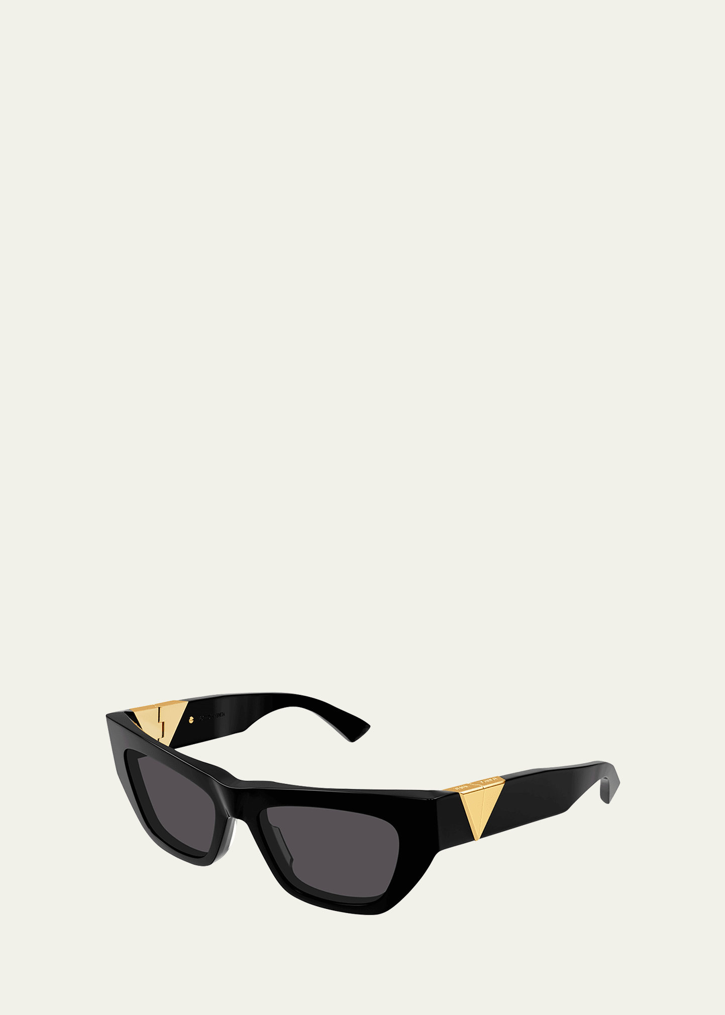 BOTTEGA VENETA INVERTED TRIANGLE ACETATE CAT-EYE SUNGLASSES