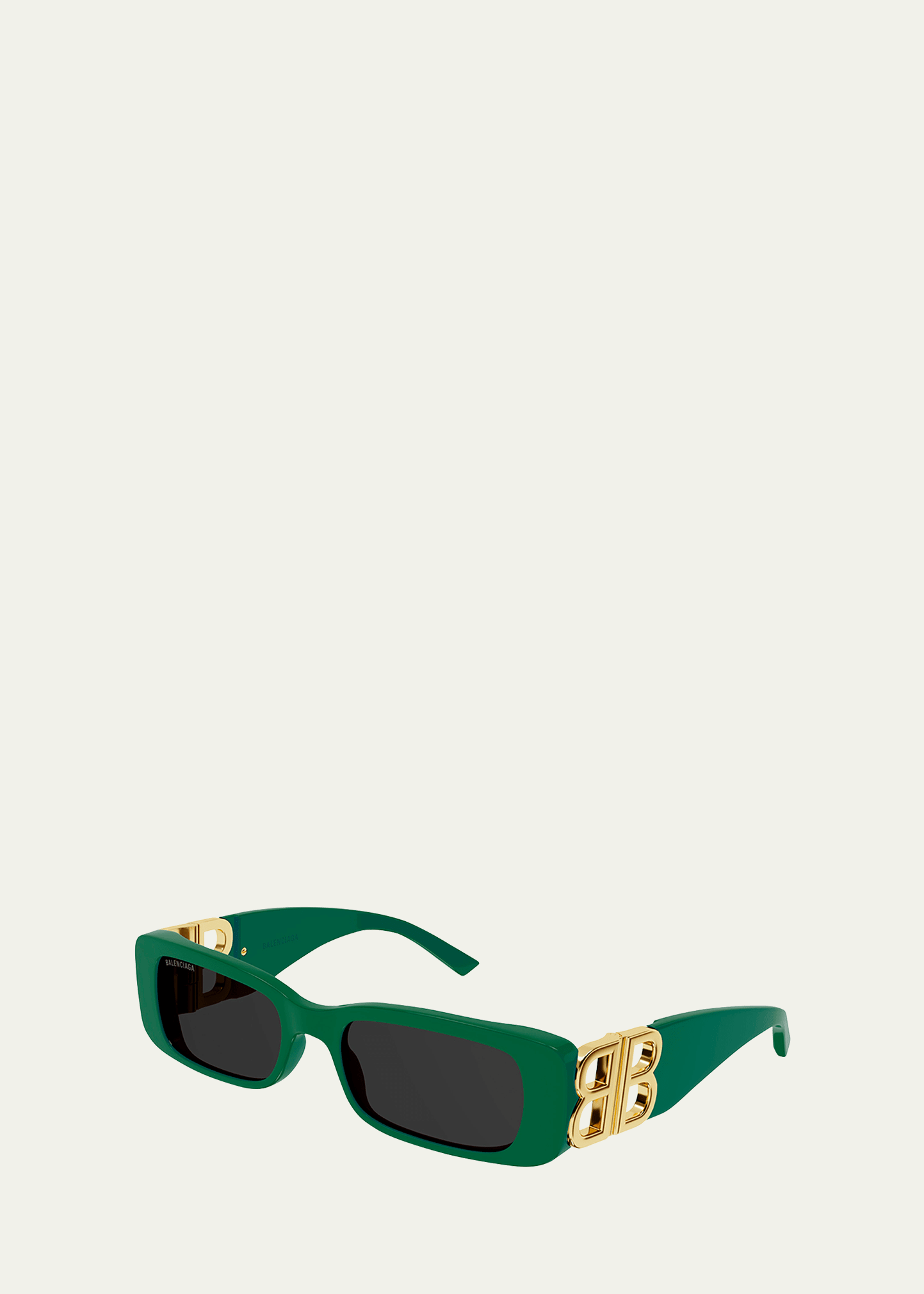 Balenciaga Dynasty 51mm Rectangular Sunglasses In Green