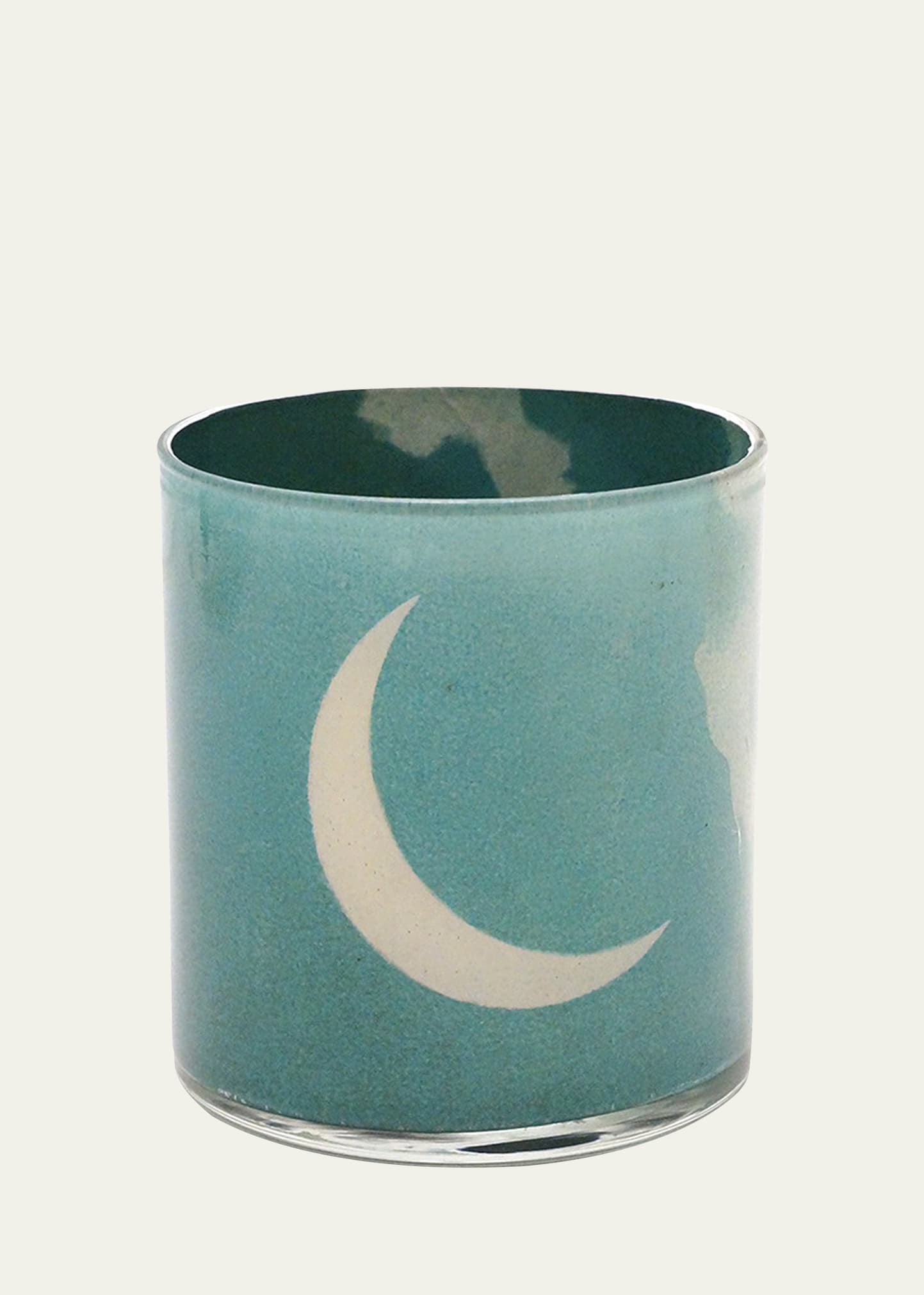 John Derian Crescent Moon Decoupage Desk Cup In Multi