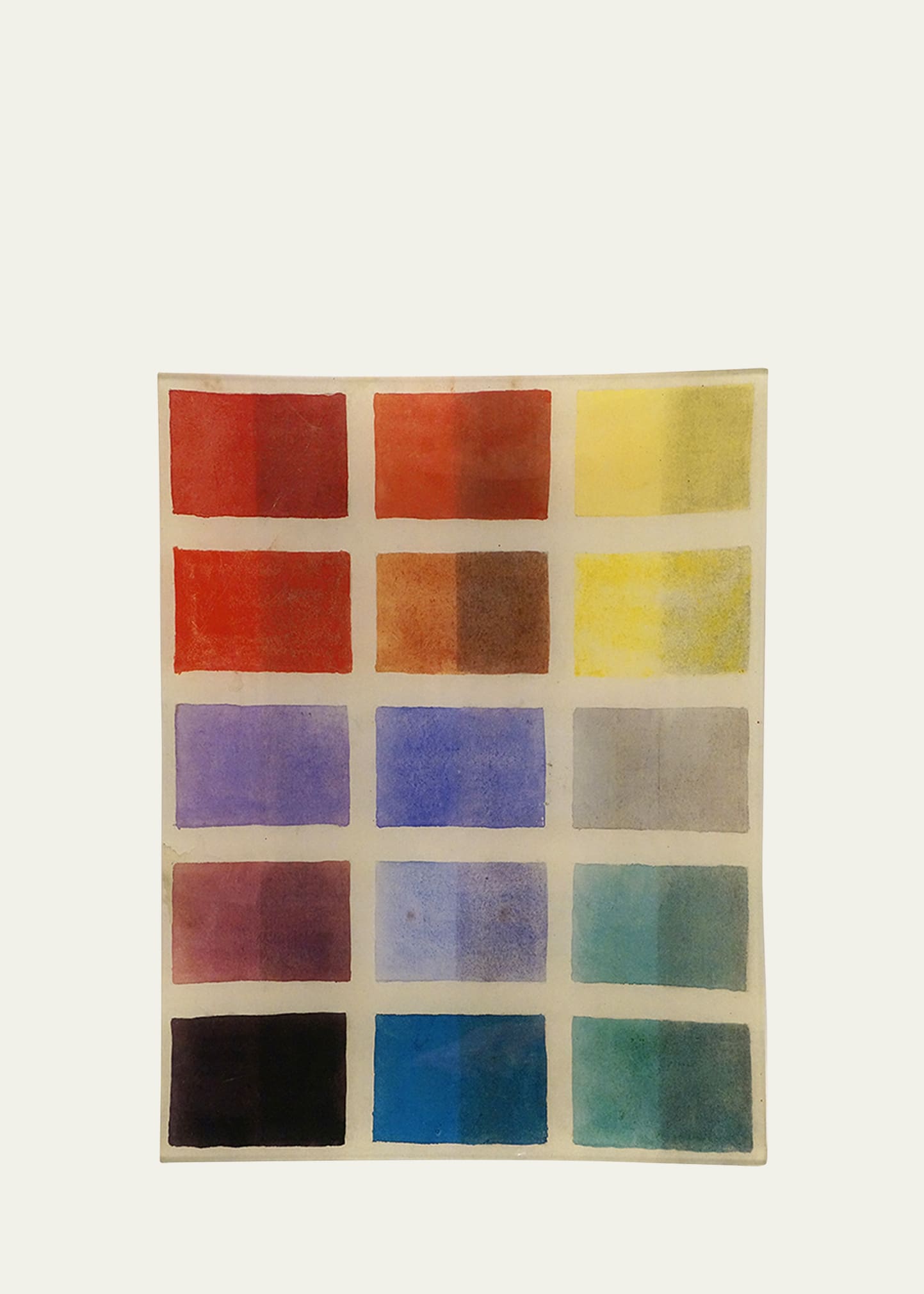 John Derian Color Swatch Rectangular Tray In Multi
