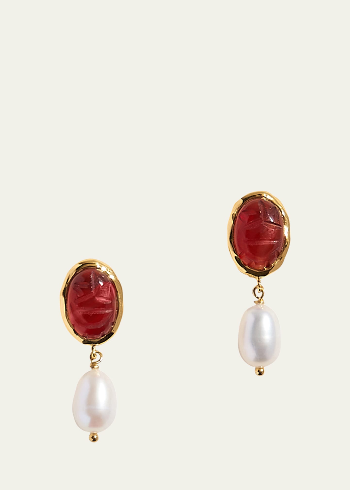 Taia Earrings with Pearls