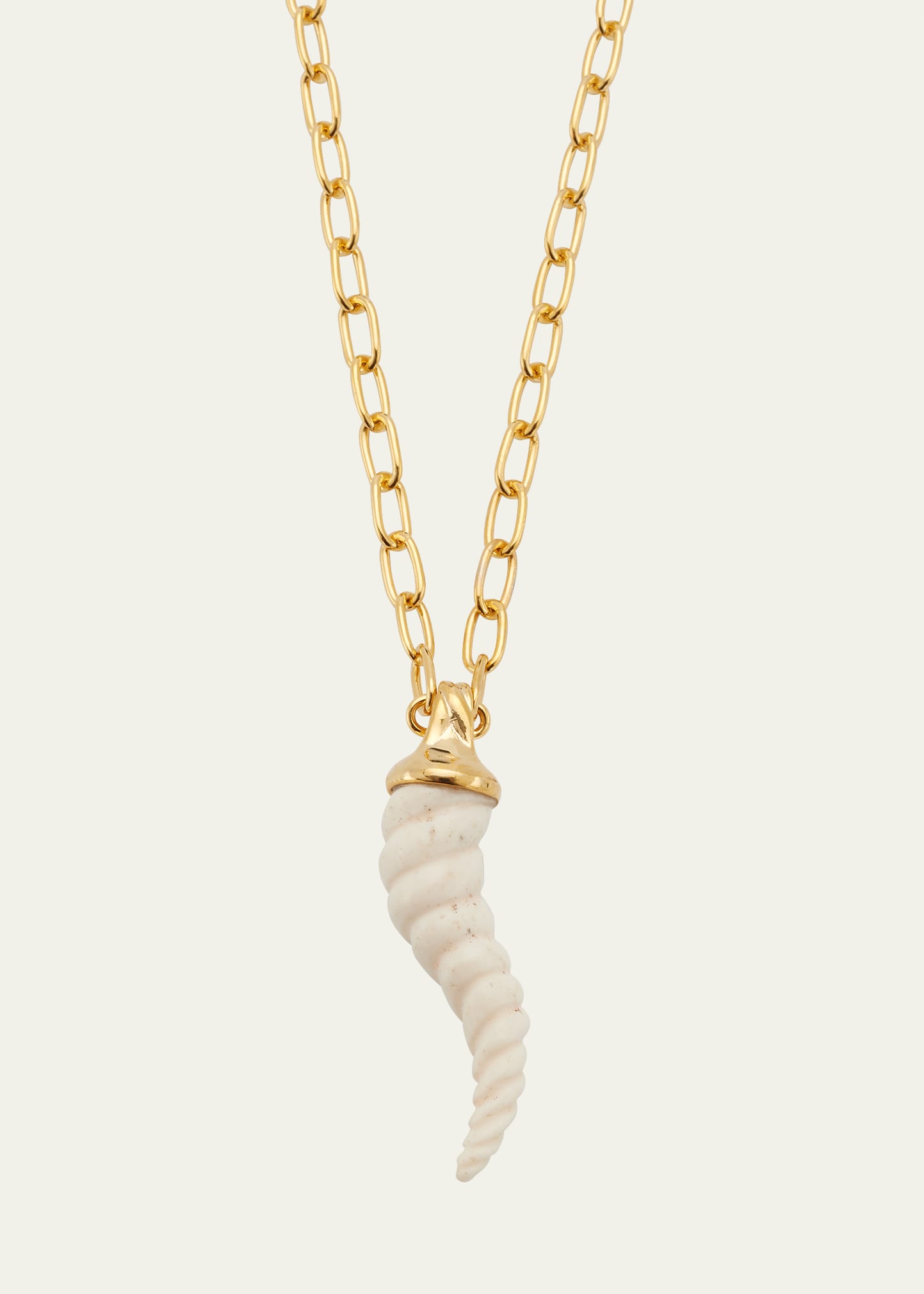 Stone Horn Pendant Necklace