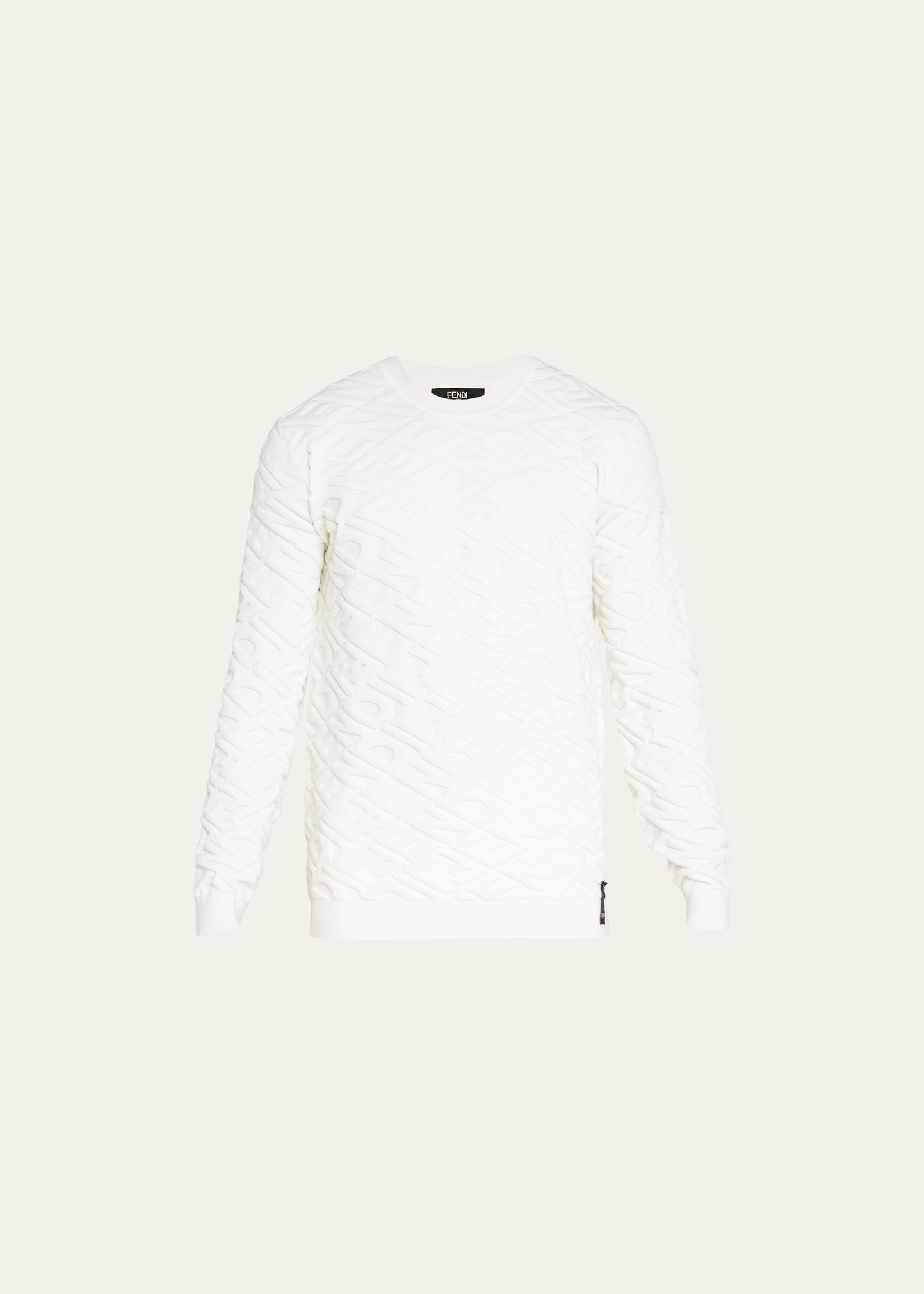 Men's FF-Embossed Wool Sweater