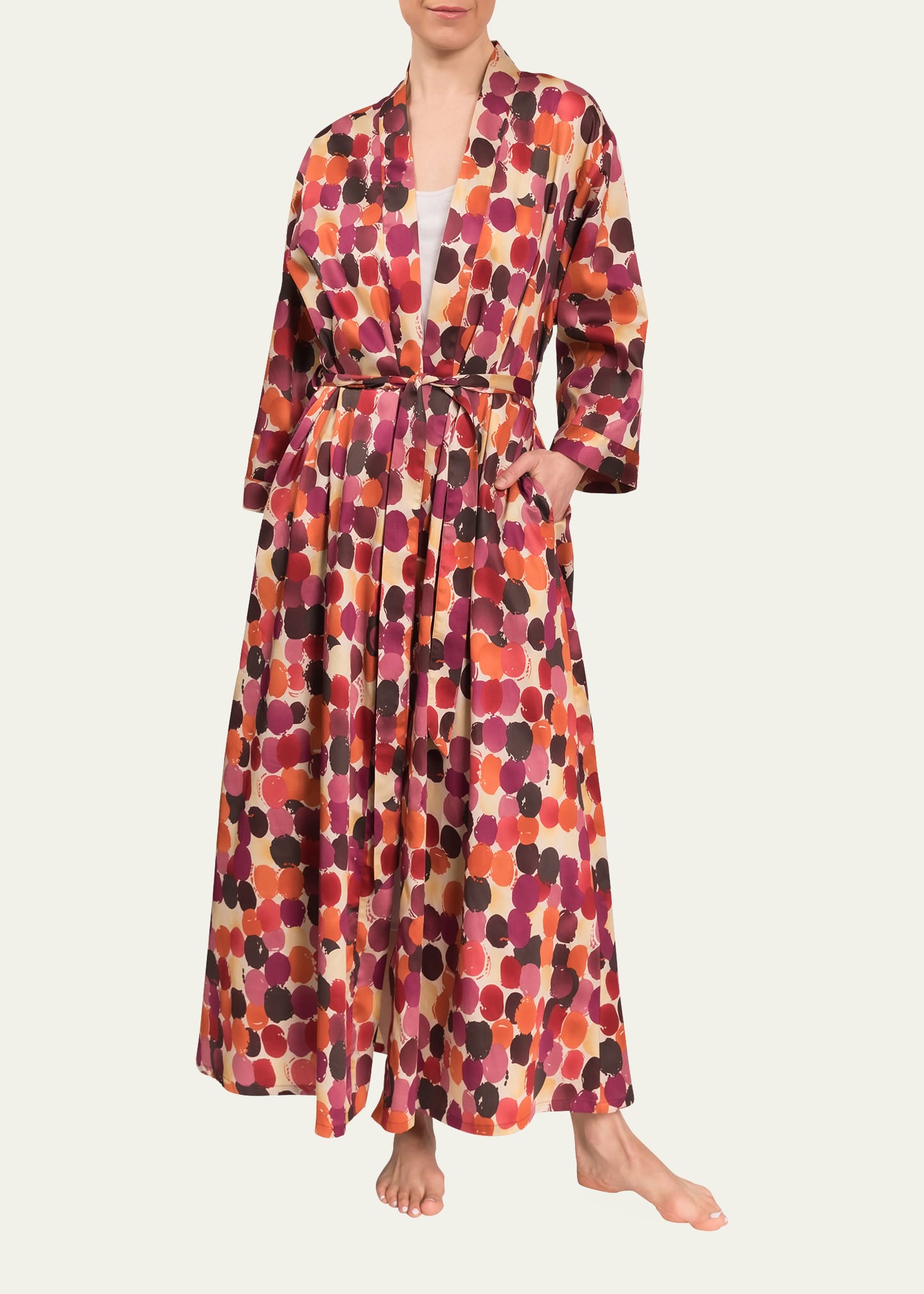 Everyday Ritual Colette Cotton Robe In Painter's Pallet