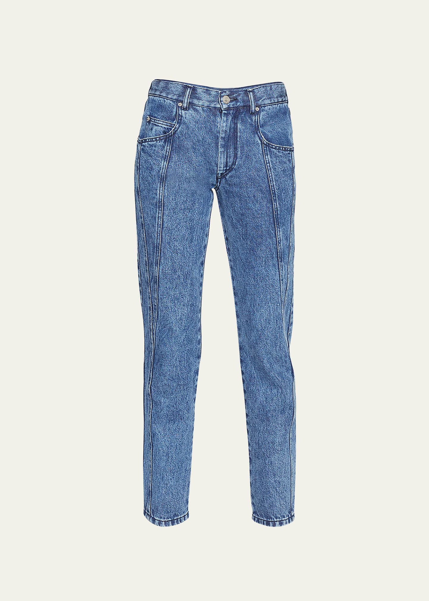 Vikira Mid-Rise Straight Jeans