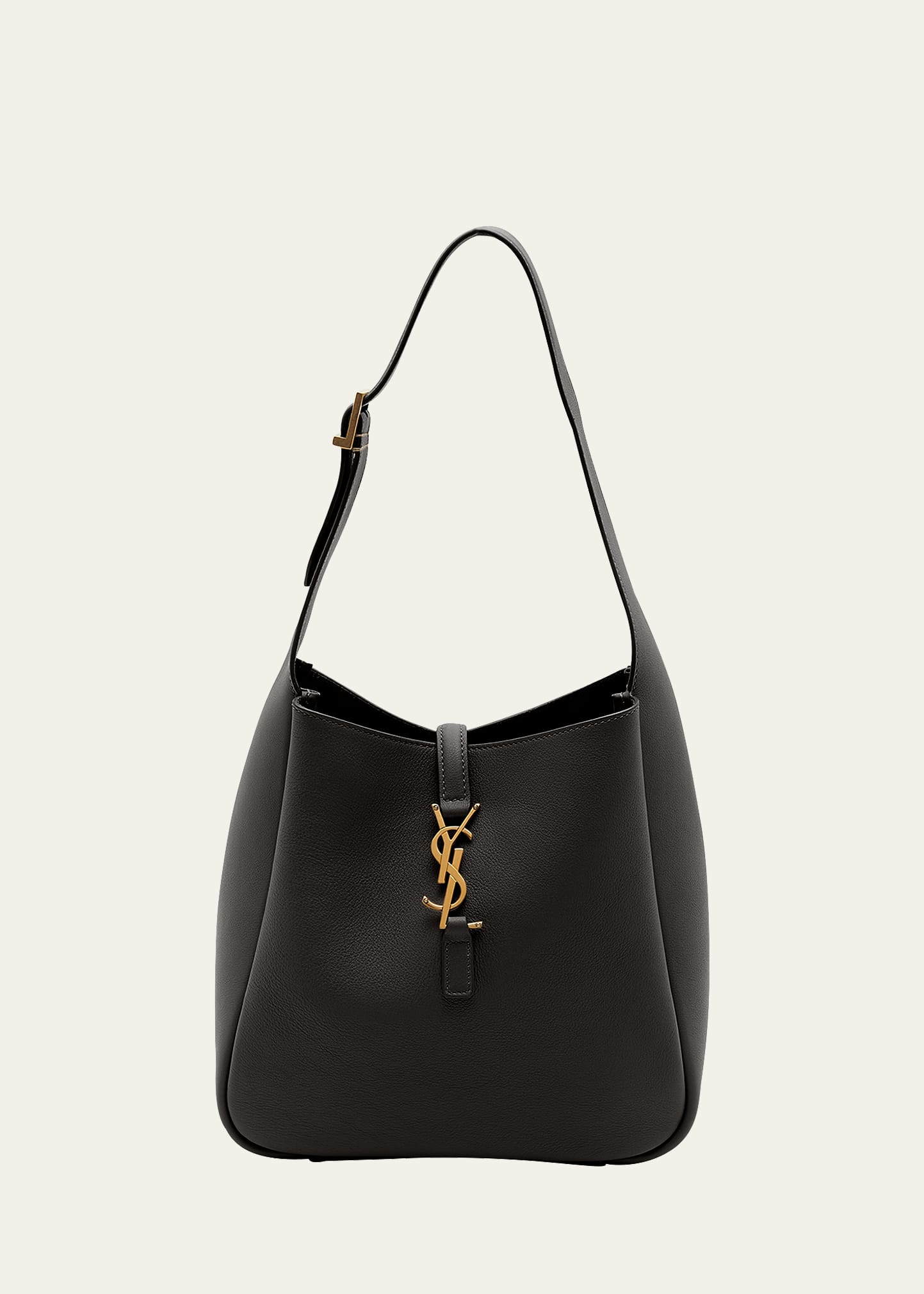 Saint Laurent Small Le 5 à 7 Leather Hobo