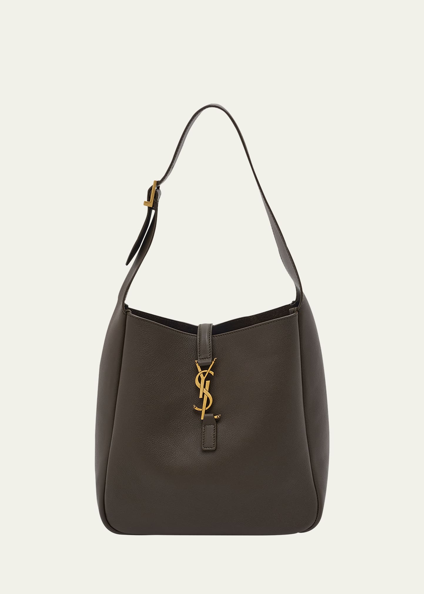 Saint Laurent Le 5 À 7 Ysl Leather Hobo Bag In Light Musk ModeSens