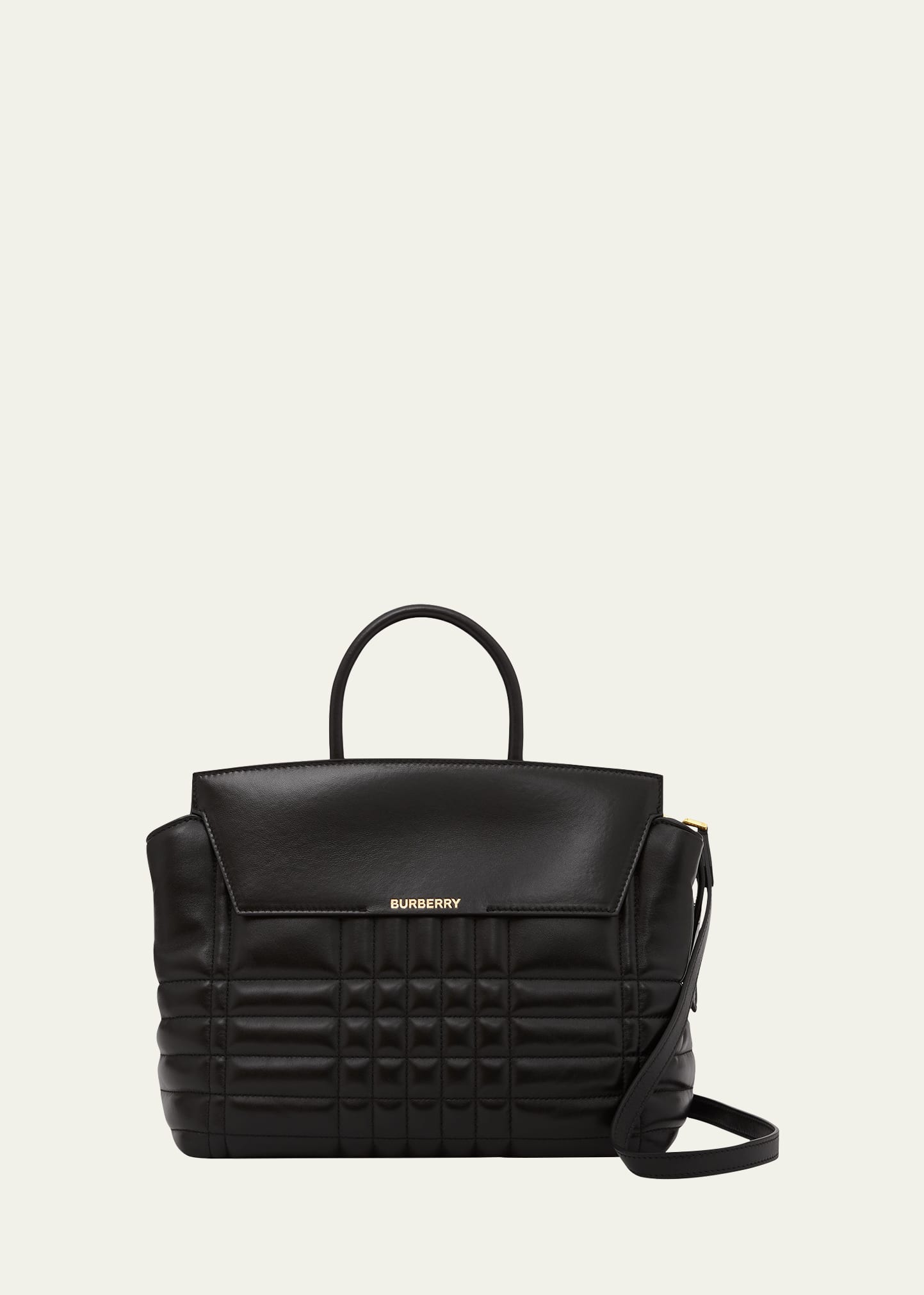 Burberry Catherine Medium Exploded Check Top-Handle Bag