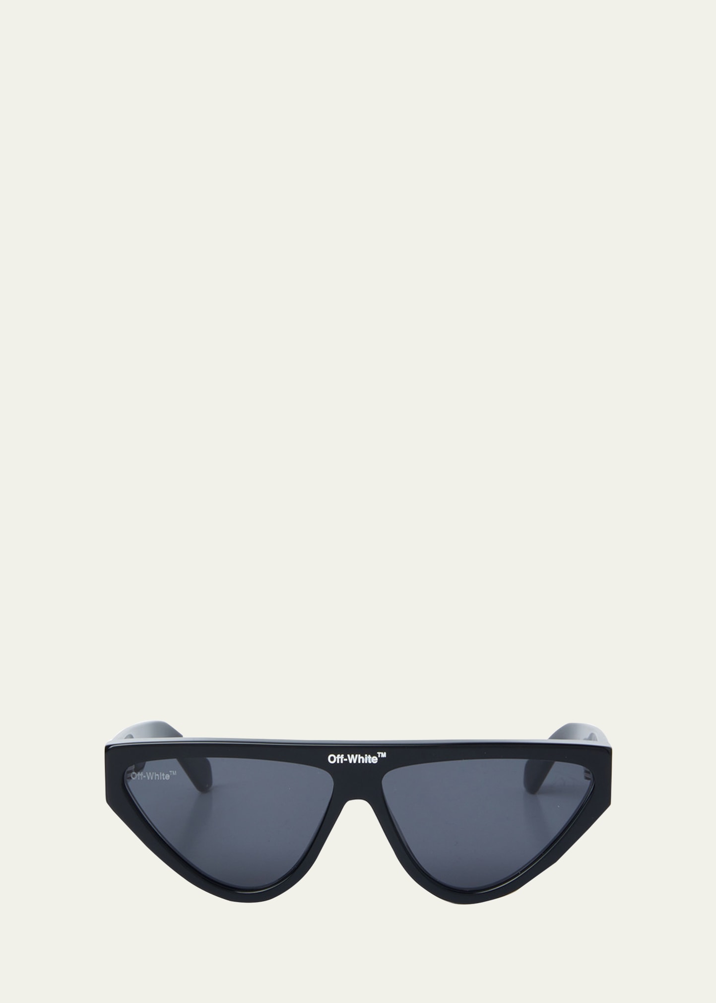 Off-white Men's Gustav Logo-bridge Contemporary Sunglasses In Nero
