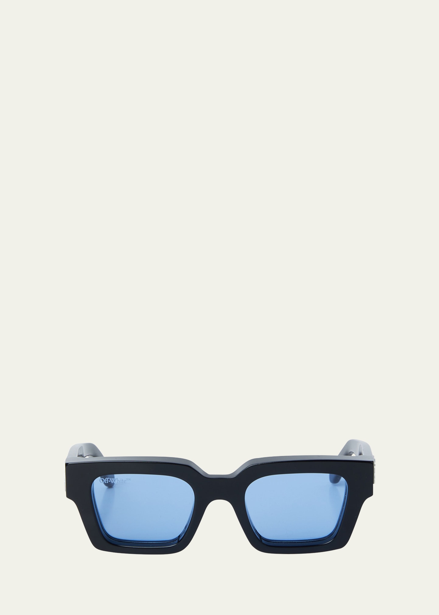 Sunglasses Off White VIRGIL Black Lenses Reflective Light Blue