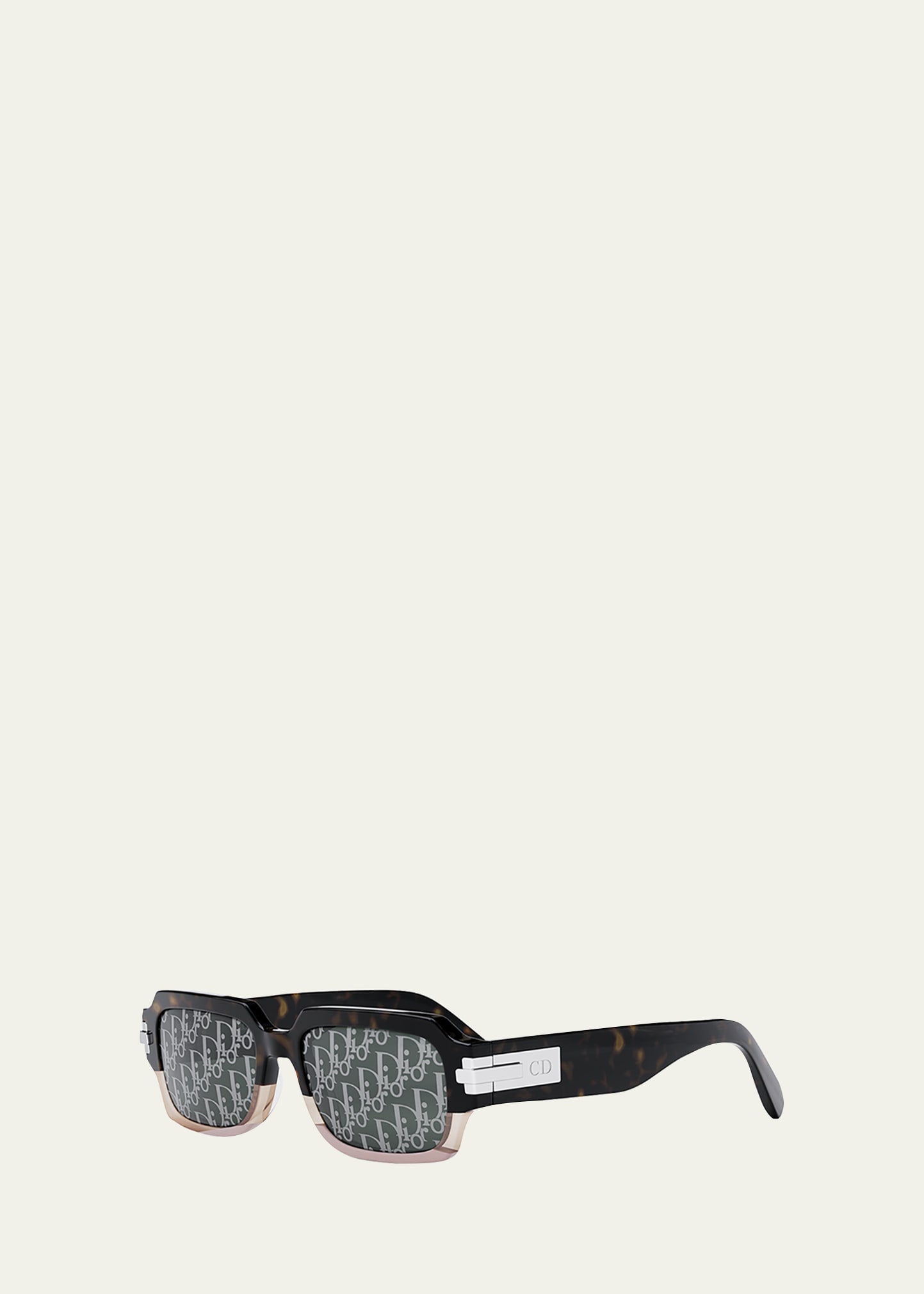 Black DiorXtrem MU monogram mask acetate sunglasses
