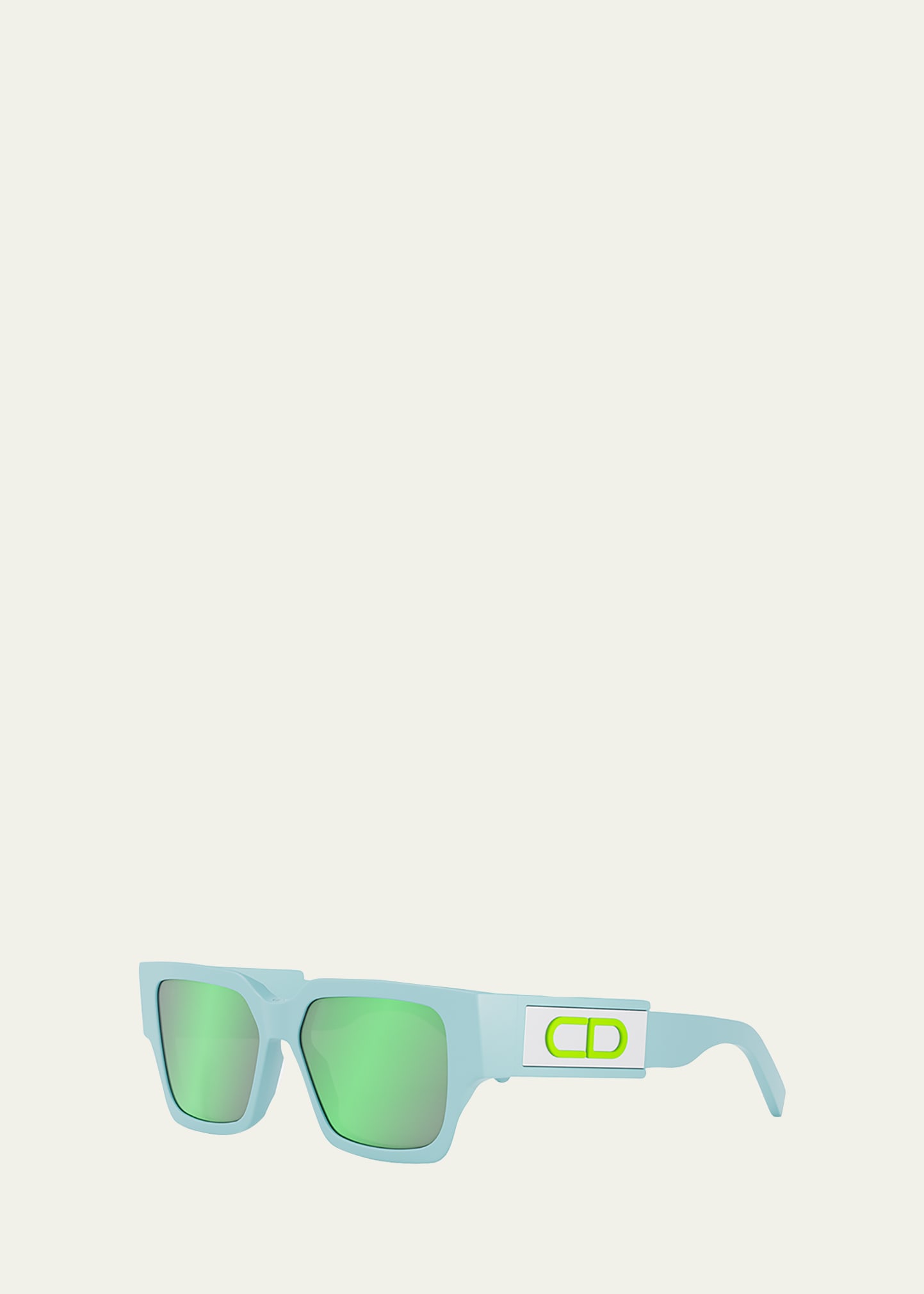 Dior Cd Su (80c7) Dm 40079 U 84q Square Sunglasses In Blue Green