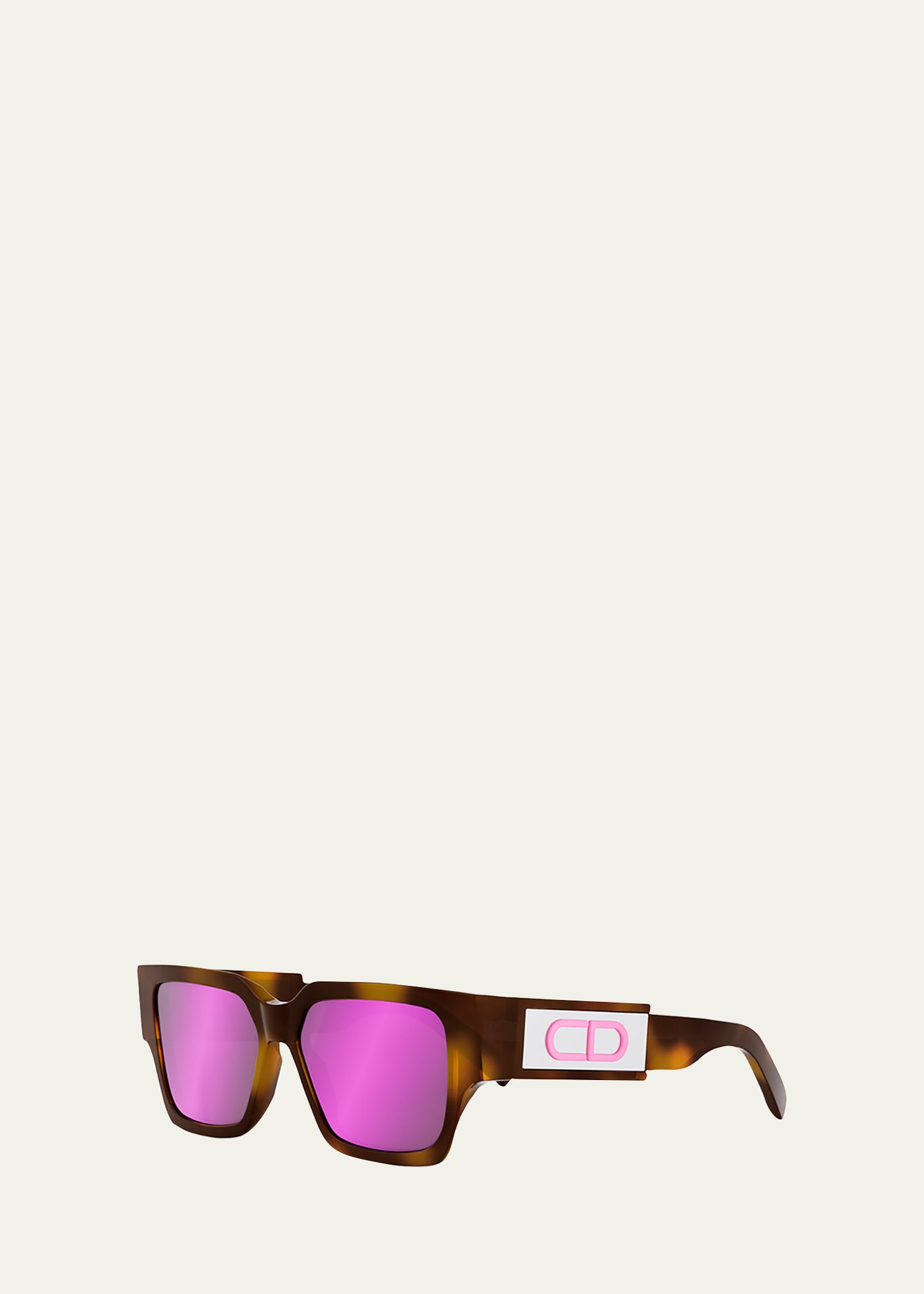 Dior Cd Su Dm 40079 U 56z Square Sunglasses In Havana