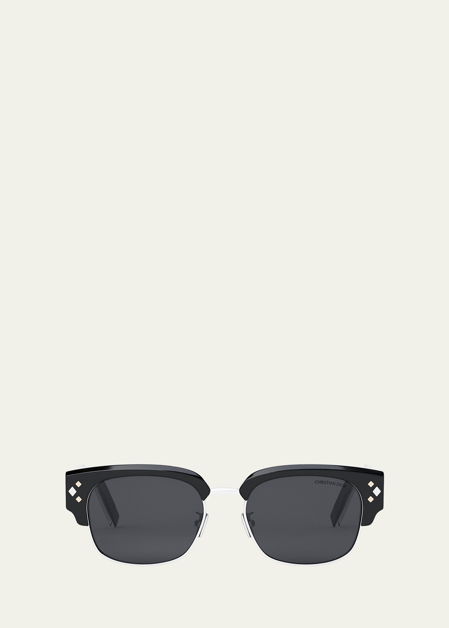 Dior Cd Diamond C1u Sunglasses In Black
