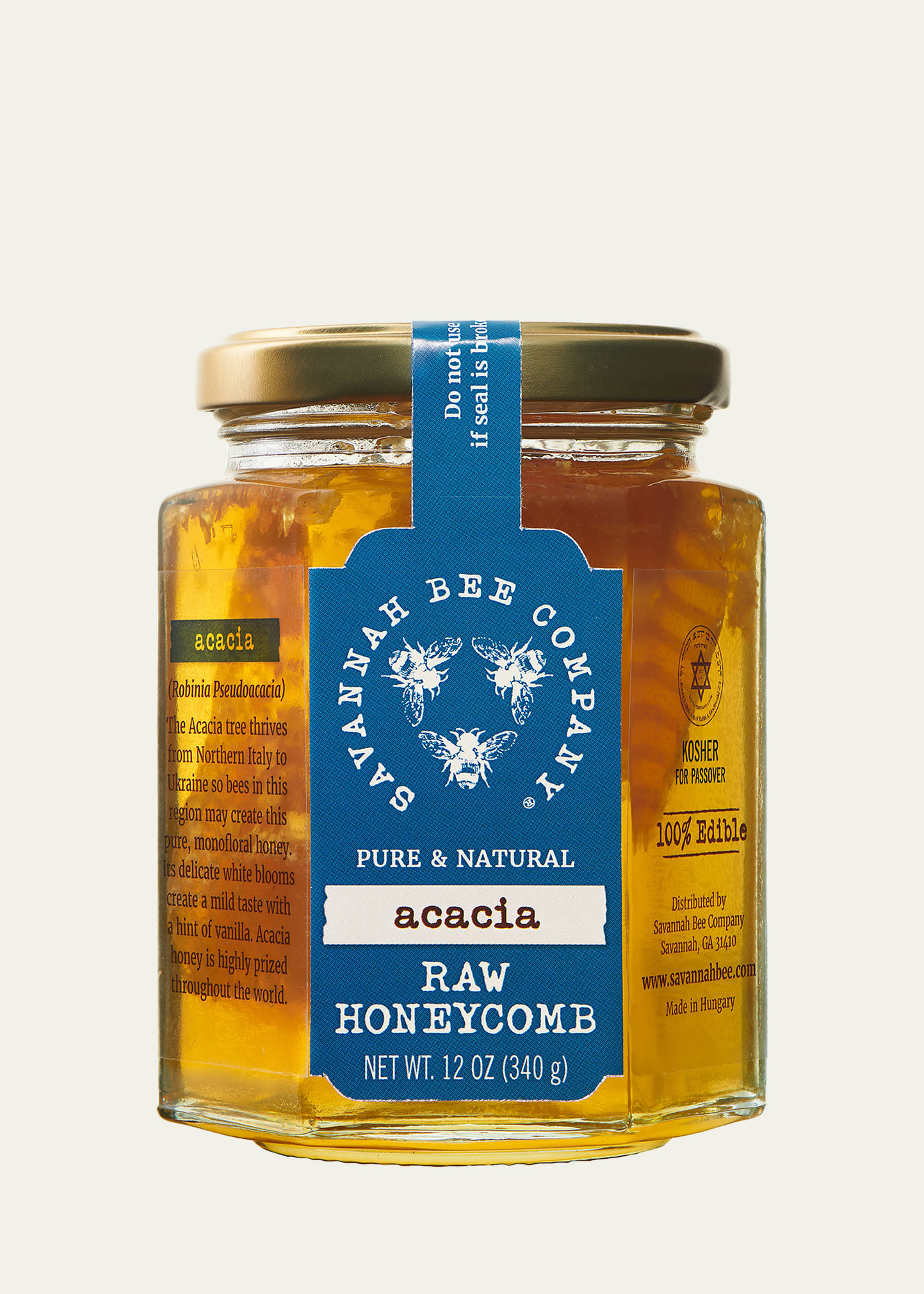 Savannah Bee Company Honey Comb Hexagon Jar