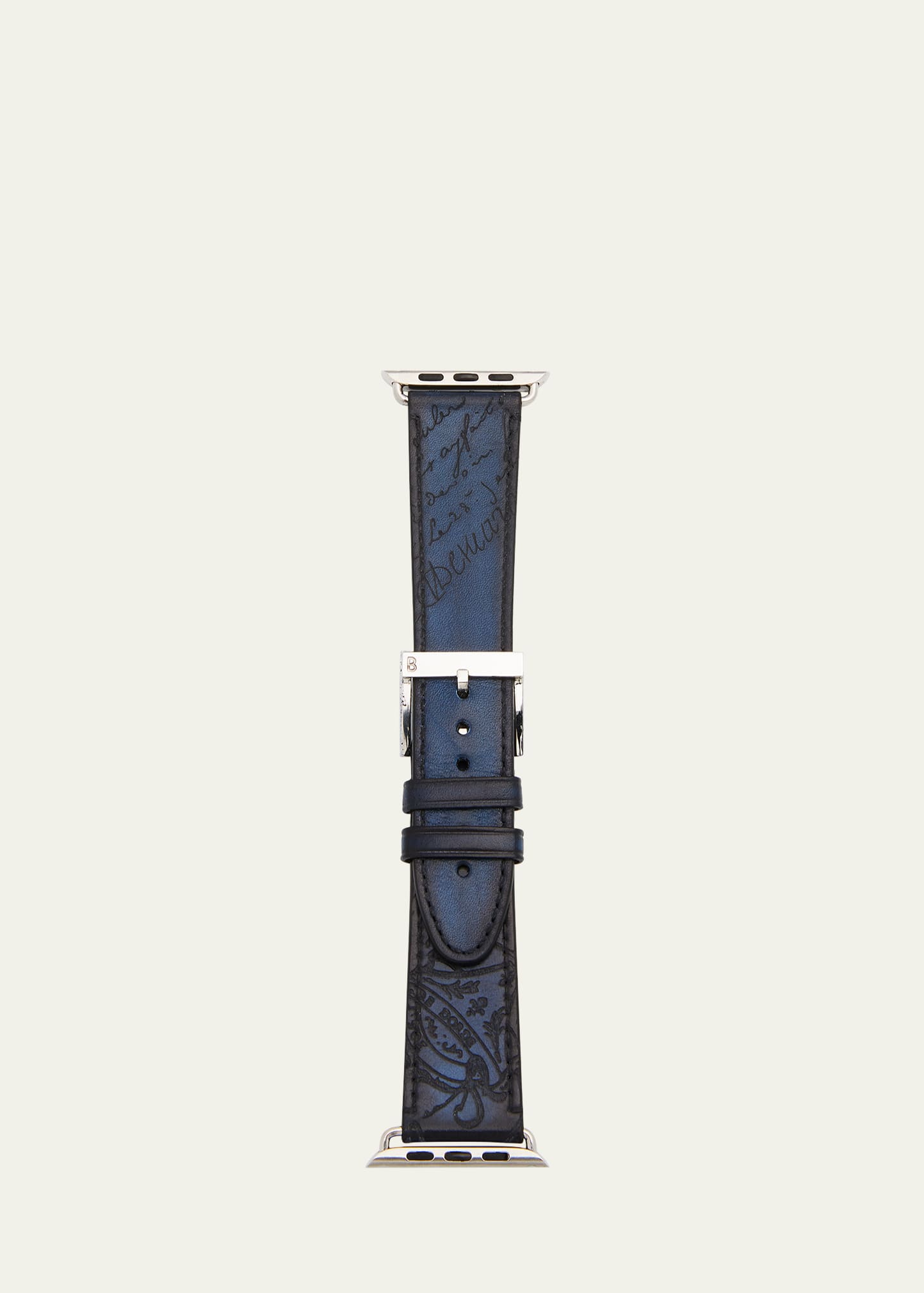 Men's Scritto Leather Apple Watch Strap, 44mm