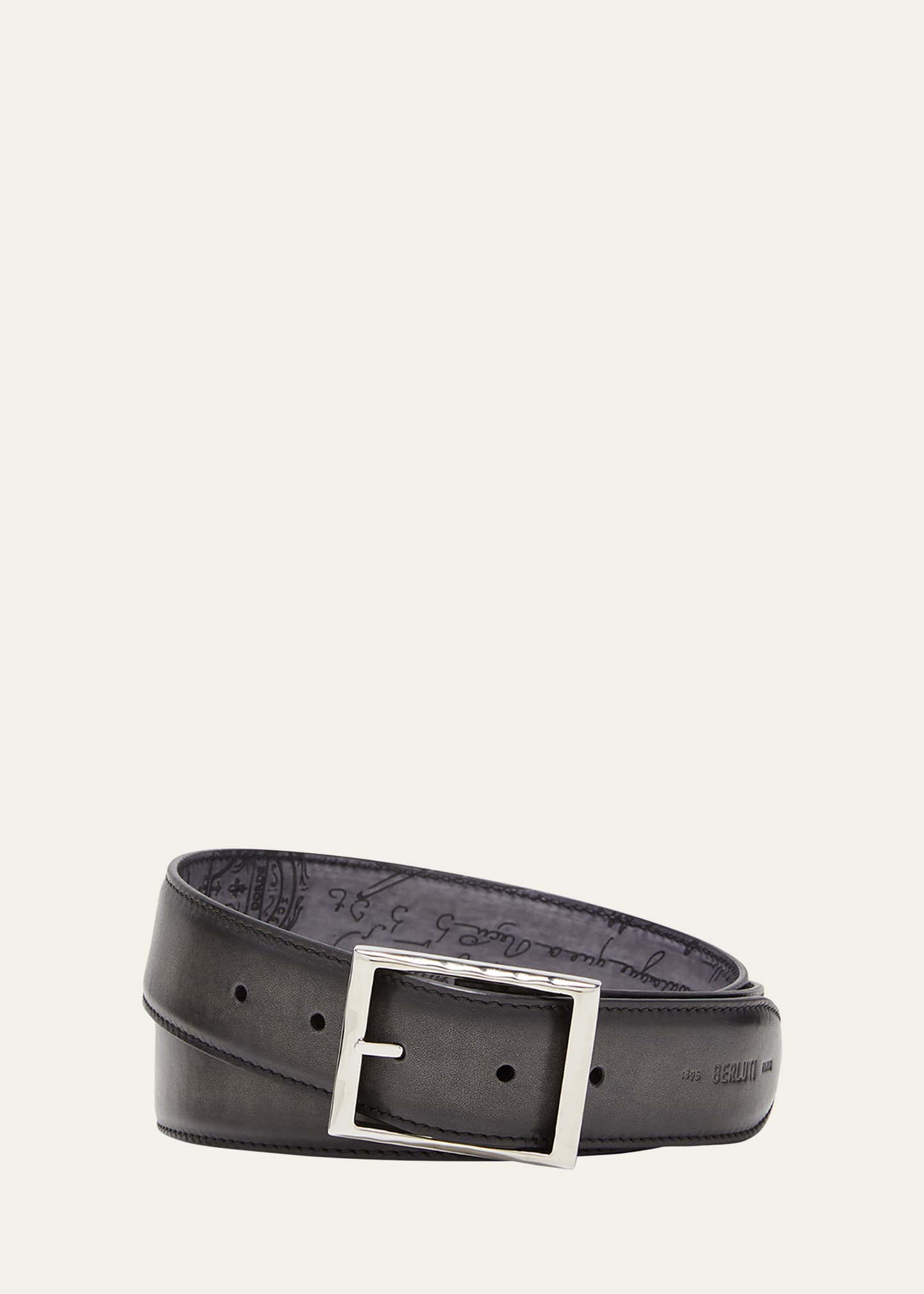 Men's Scritto Leather Belt