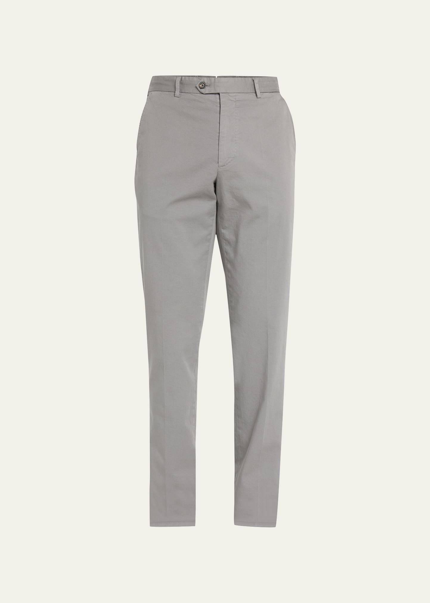 Men's Wellbeck Slim Fit Cotton-Stretch Trousers