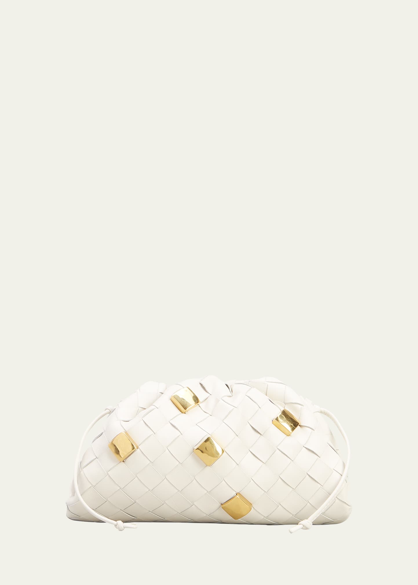 Bottega Veneta Mini Studded Intrecciato Pouch Crossbody Bag