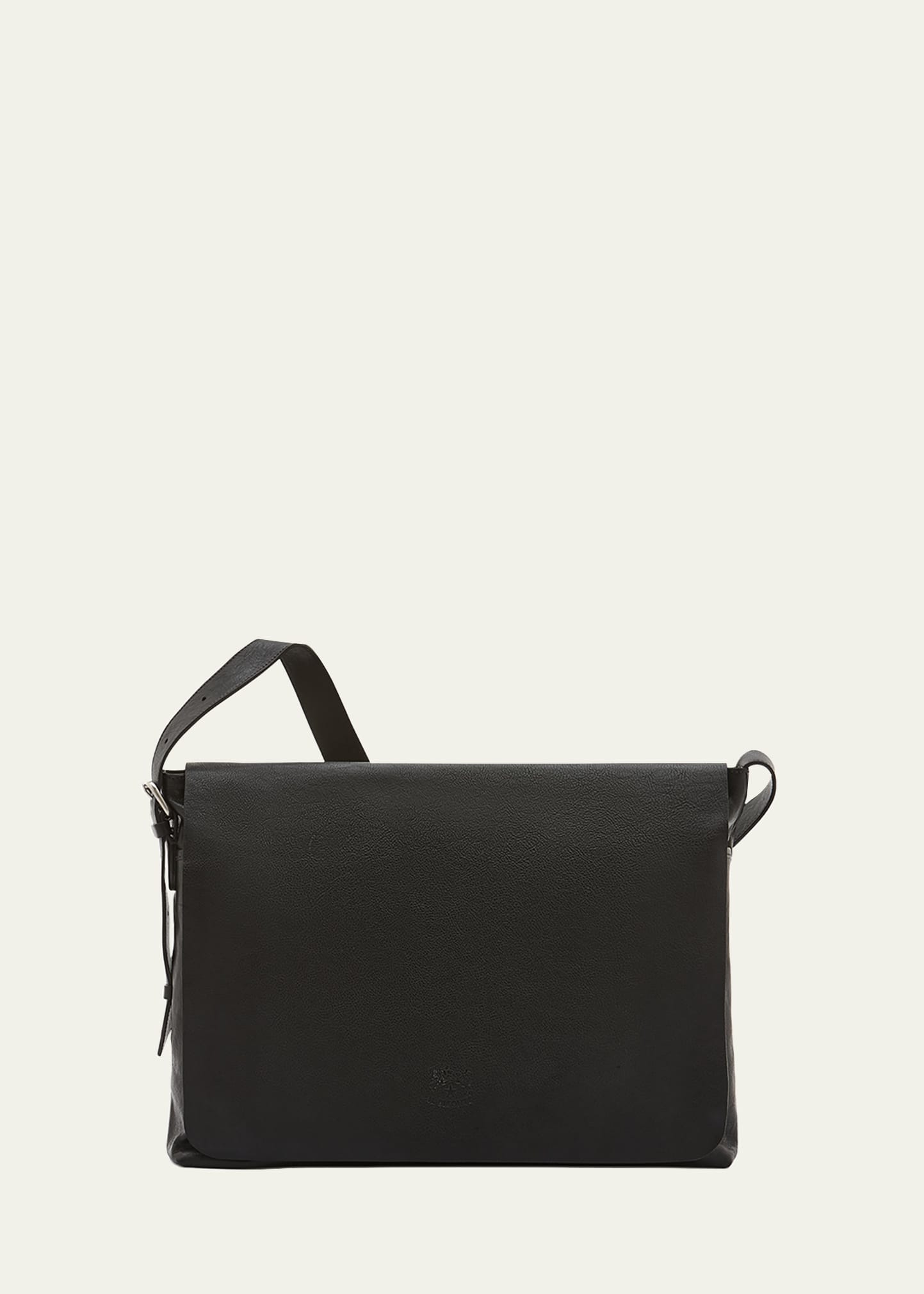 Il Bisonte Men's Brolio Leather Messenger Bag, L In Black