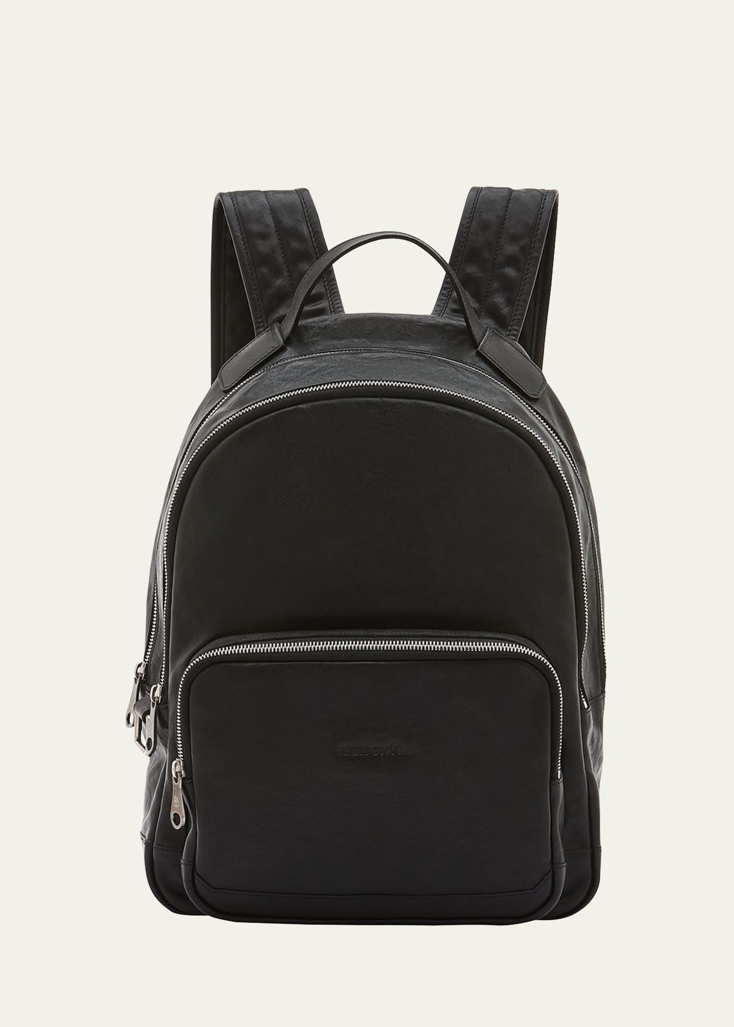 Il Bisonte Men's Meleto Plus Leather Backpack In Black