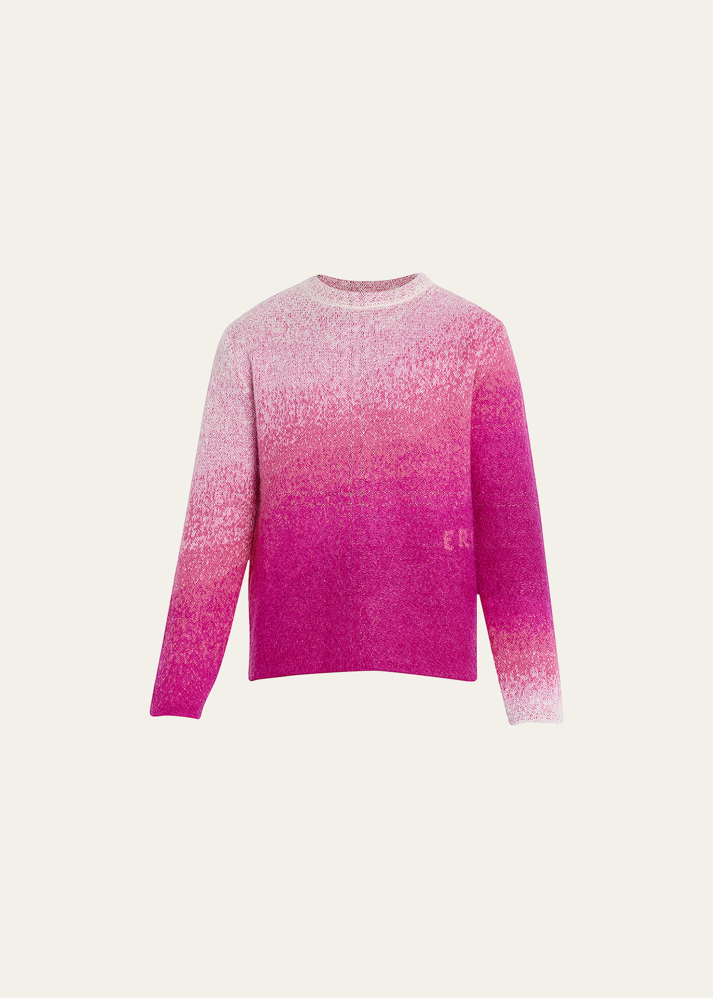 Men's Mohair Degrade Crew Sweater