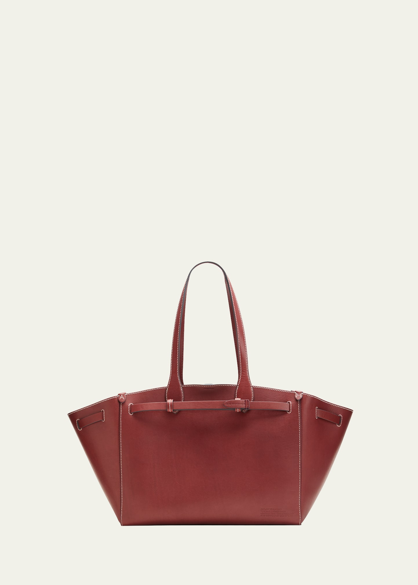 Anya Hindmarch Compostable Leather Tote Bag In Rosewood