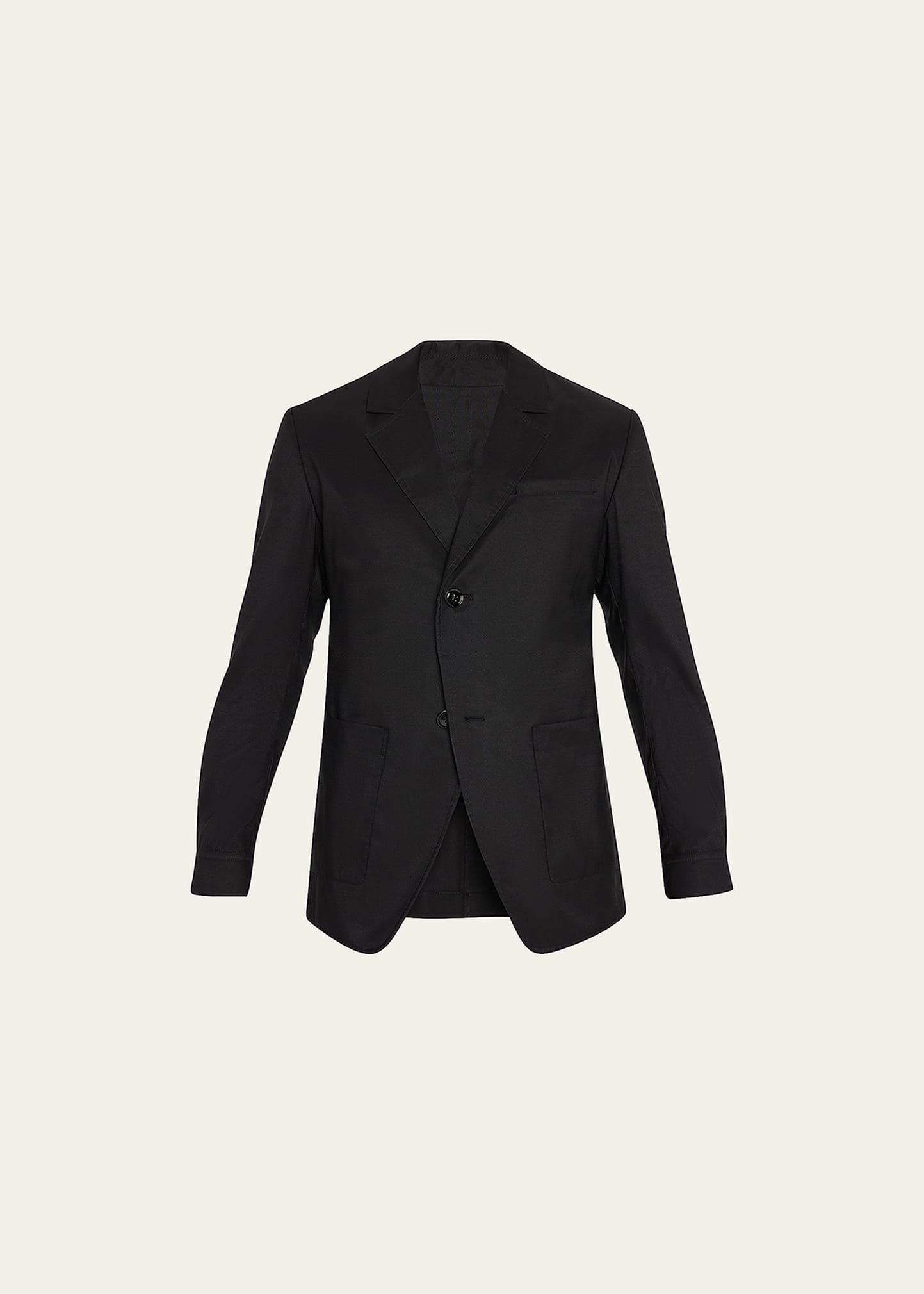 3.1 Phillip Lim / フィリップ リム Men's Oversized Solid Sport Jacket In Black