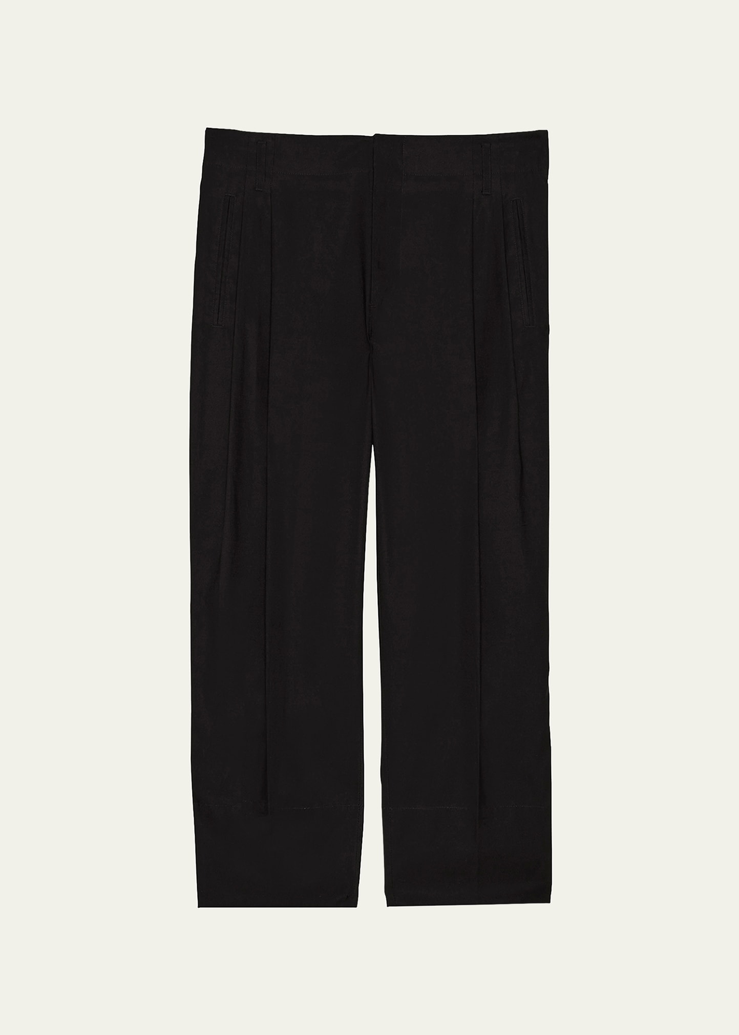 Shop 3.1 Phillip Lim Men's Double-pleated Pants In Black