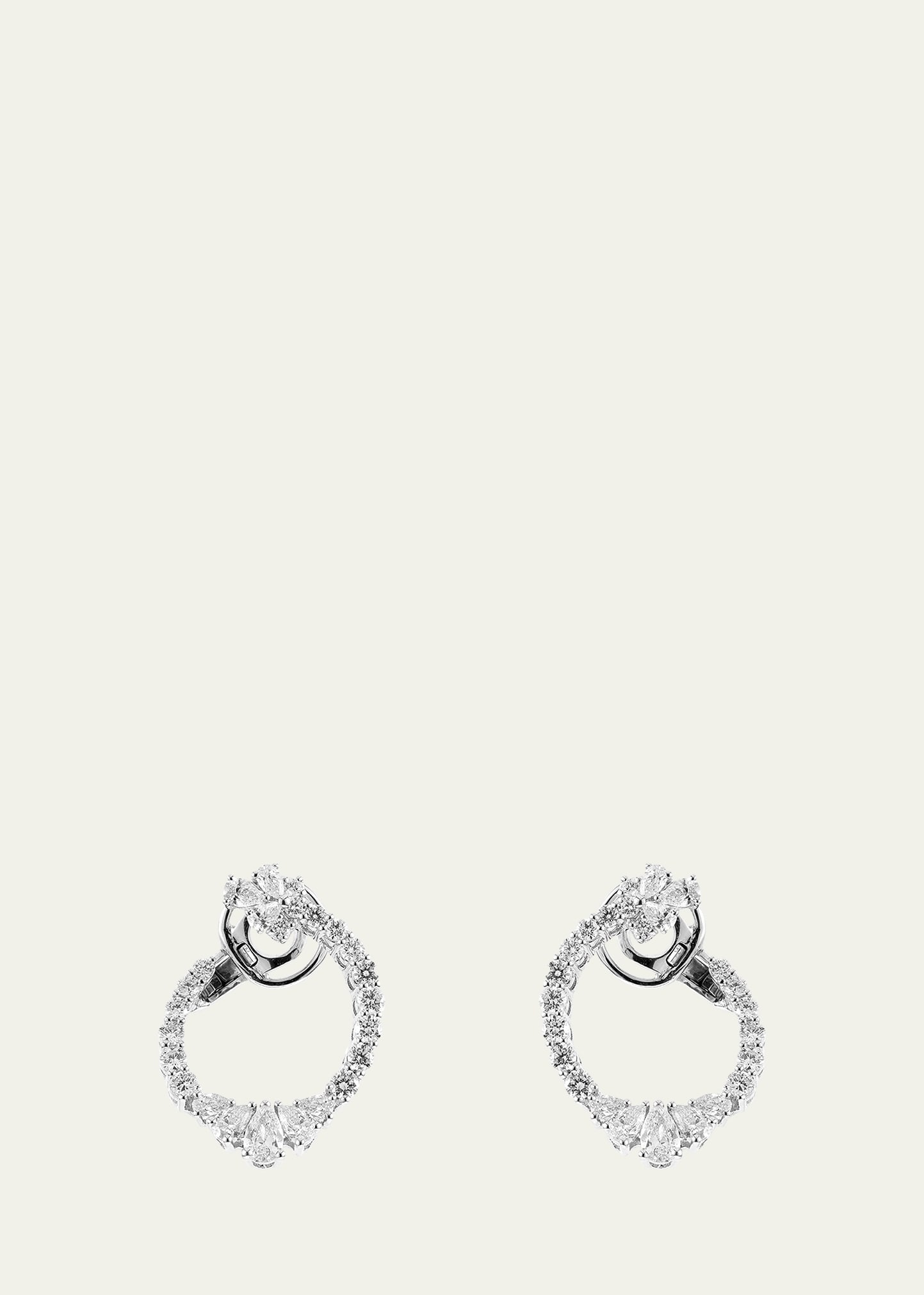 Yeprem White Gold Earrings With Diamonds, 2.52tcw