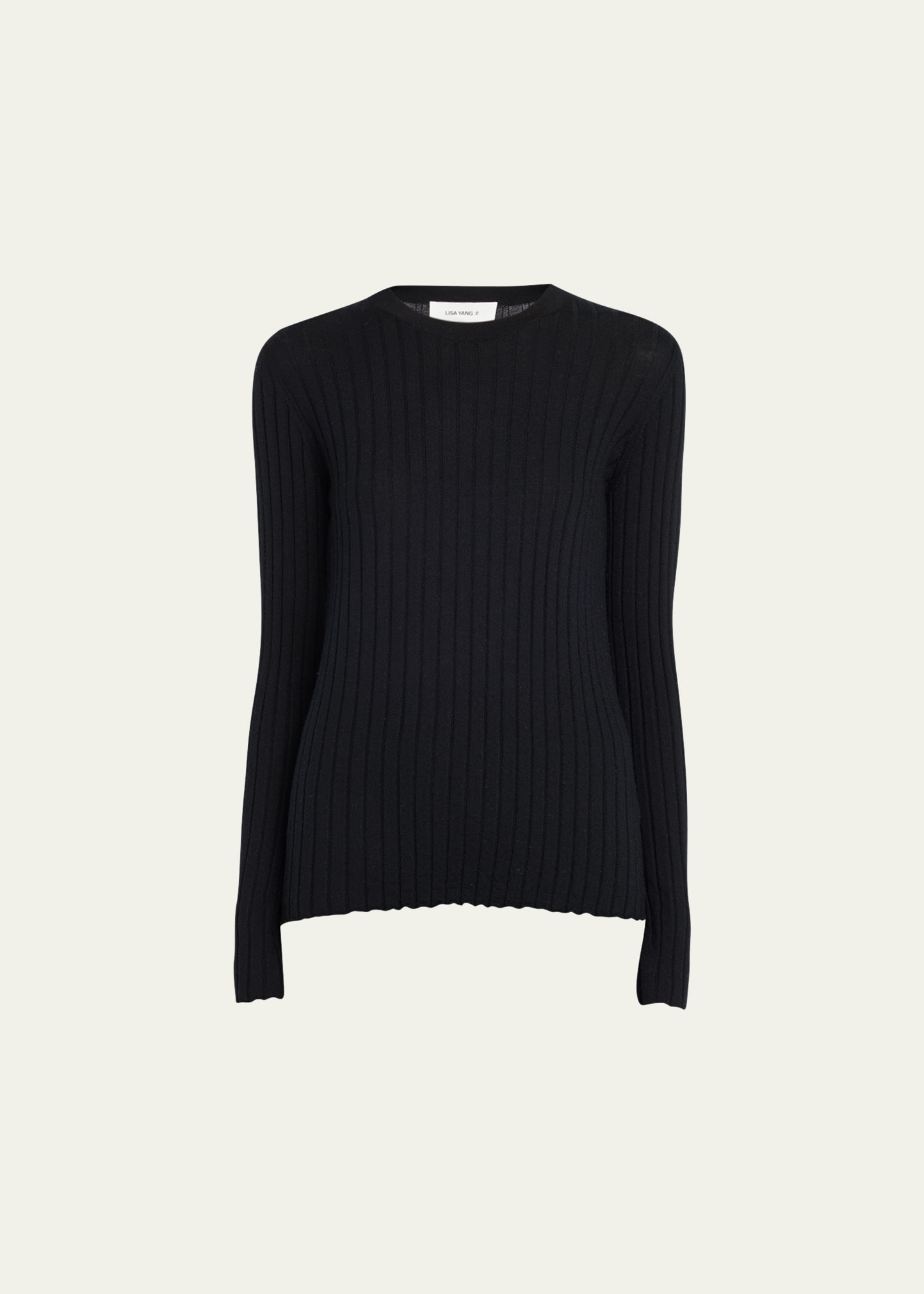 Koja Long-Sleeve Ribbed Cashmere Sweater