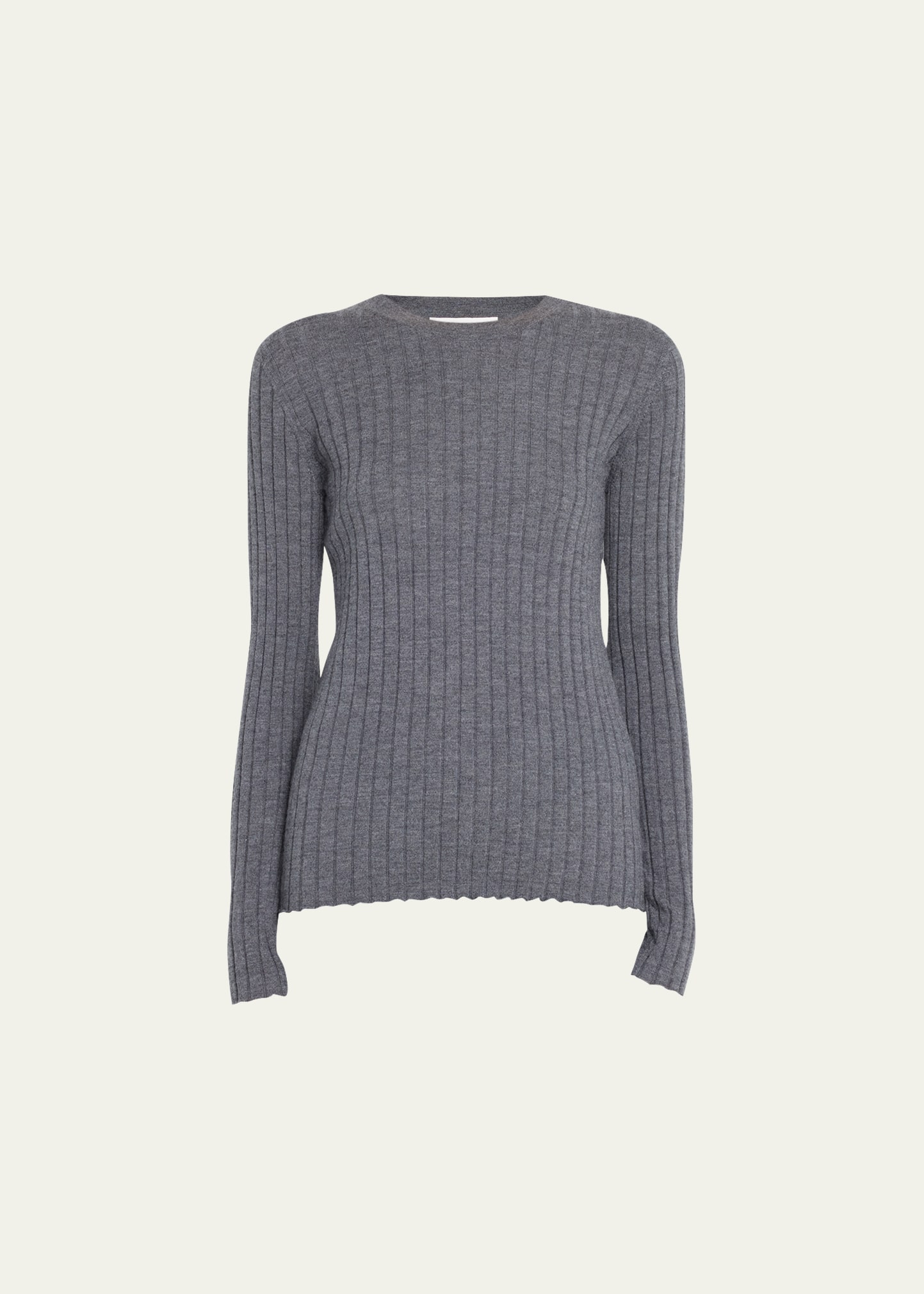 Koja Long-Sleeve Ribbed Cashmere Sweater