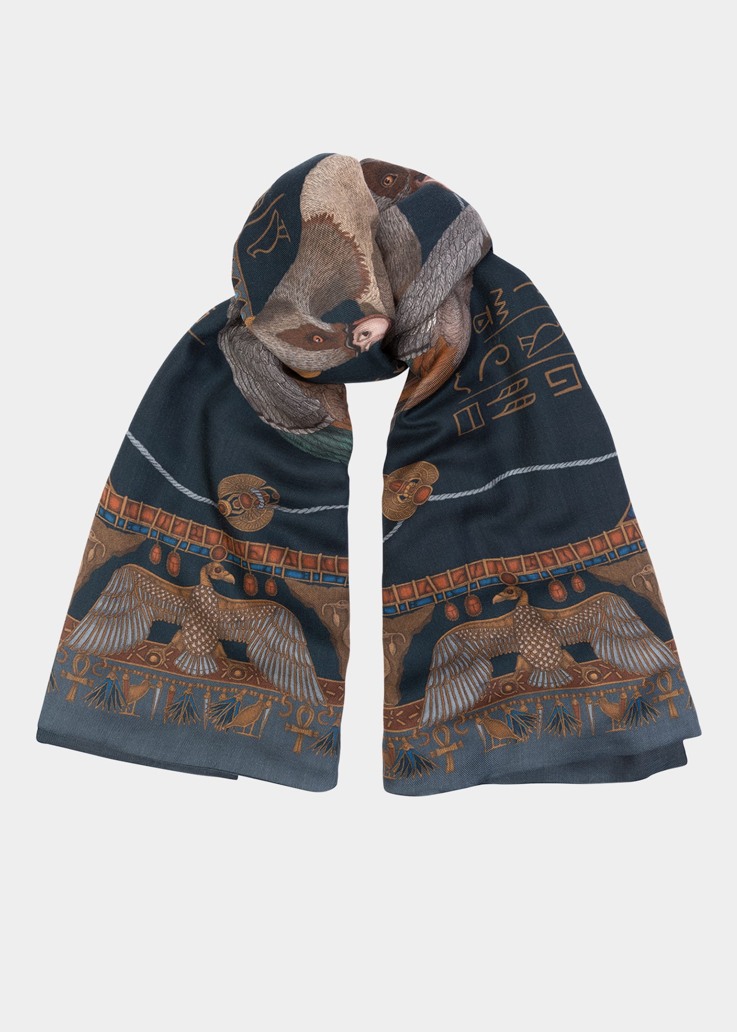 The Heralds of Horus Cashmere-Blend Scarf
