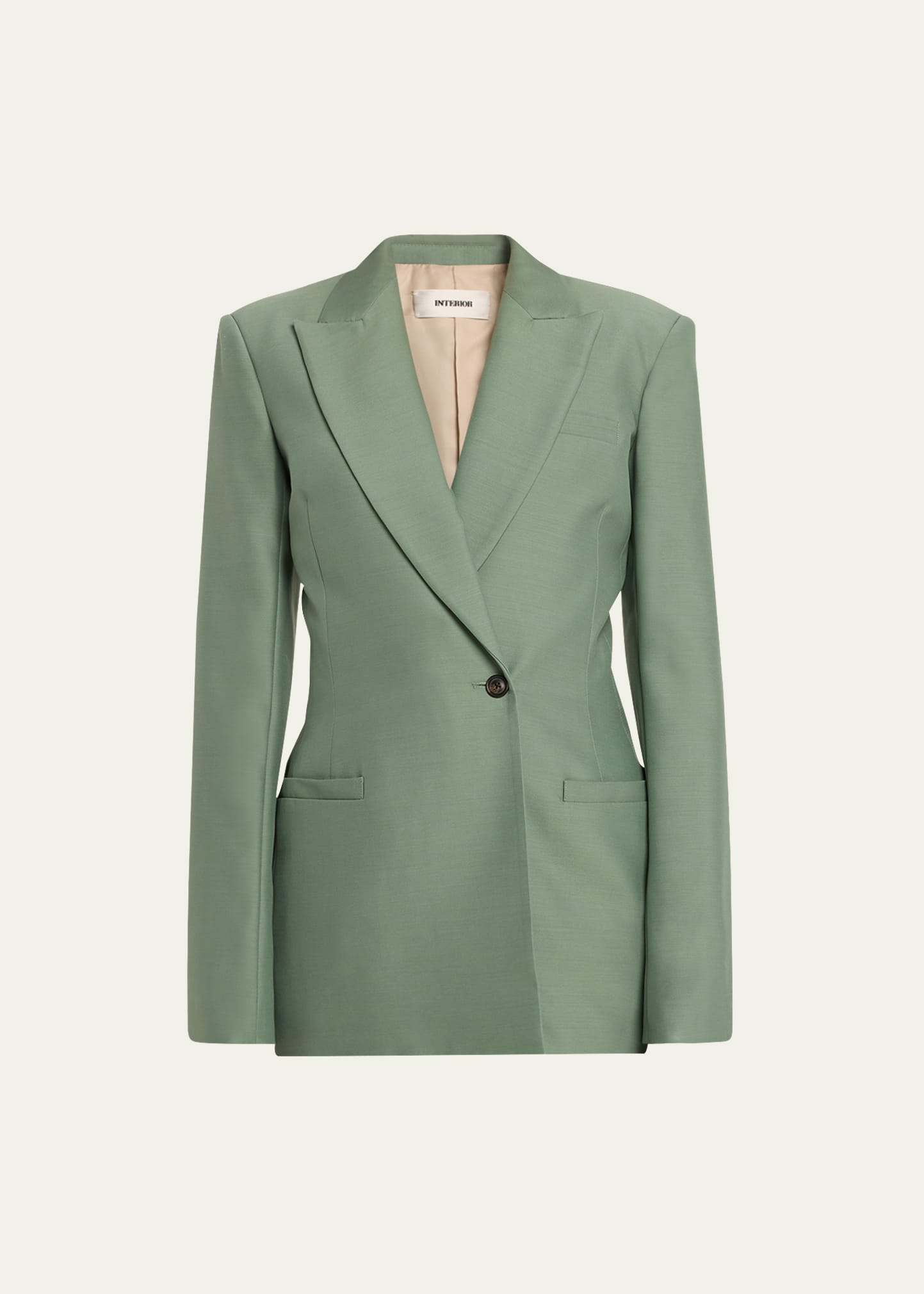 Fontaine Single-Breasted Slim Suit Jacket