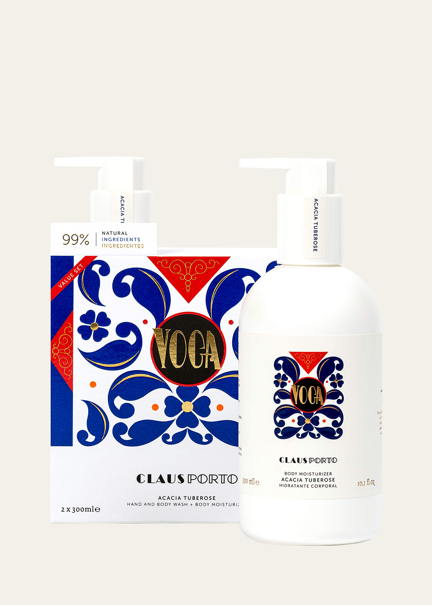 Claus Porto Voga Acacia Tuberose Body Care Duo Set