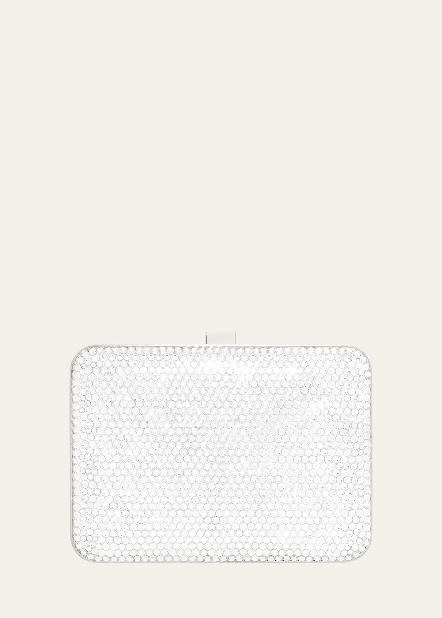 Judith Leiber Couture Mini Crystal Rectangle Clutch Bag