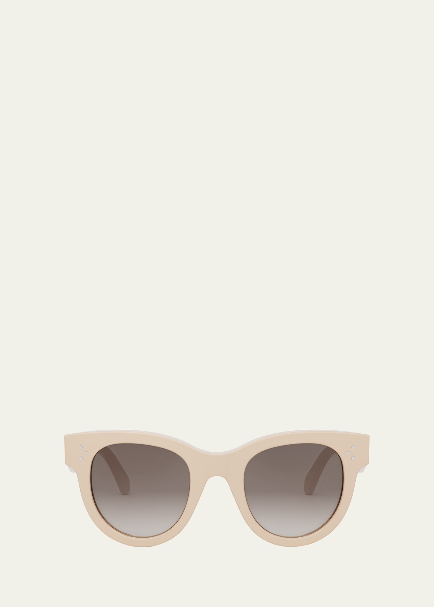 Shop Celine Tortoiseshell Acetate Cat-eye Sunglasses In White Other Gradi