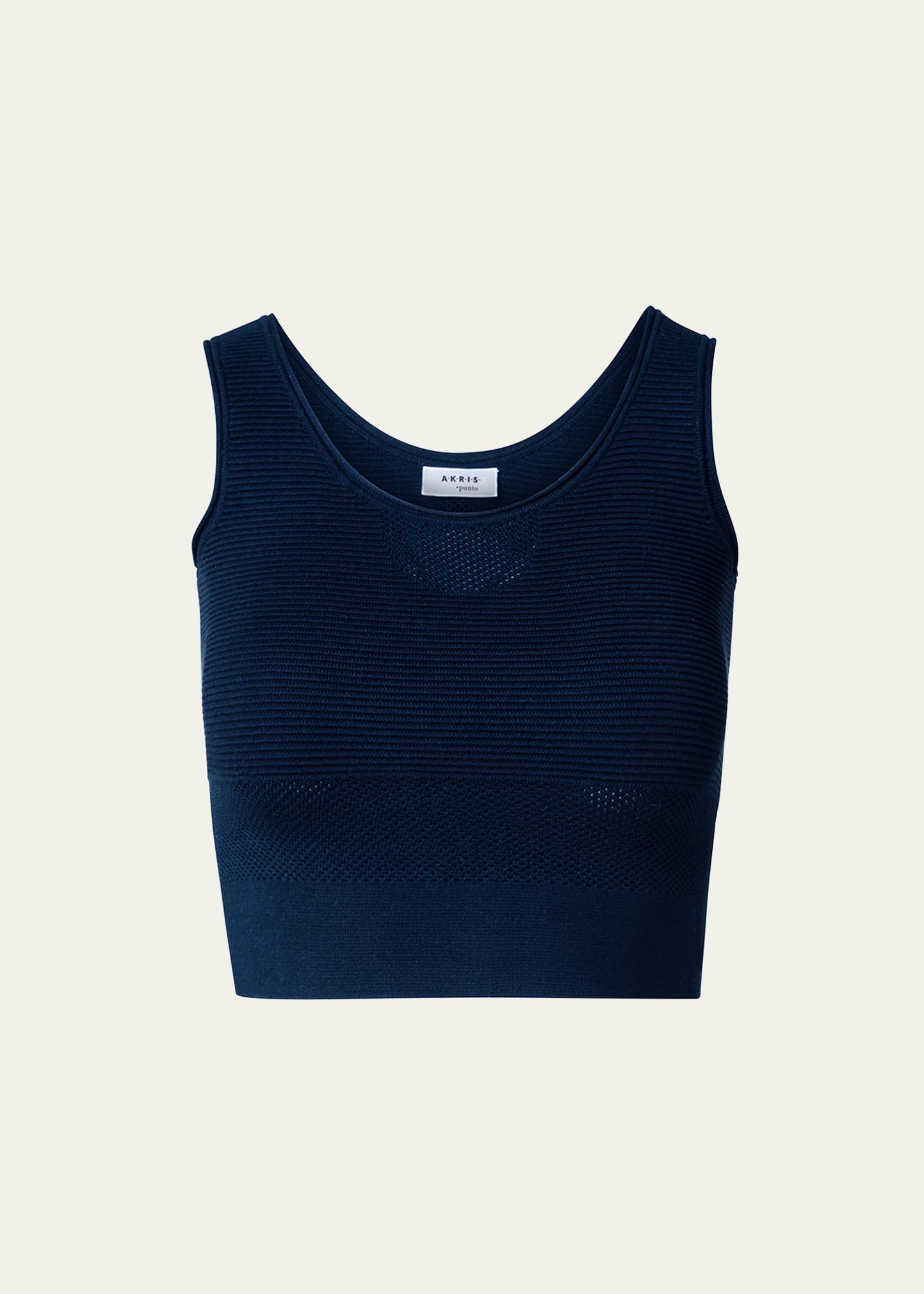 Cropped Athletic Knit Top
