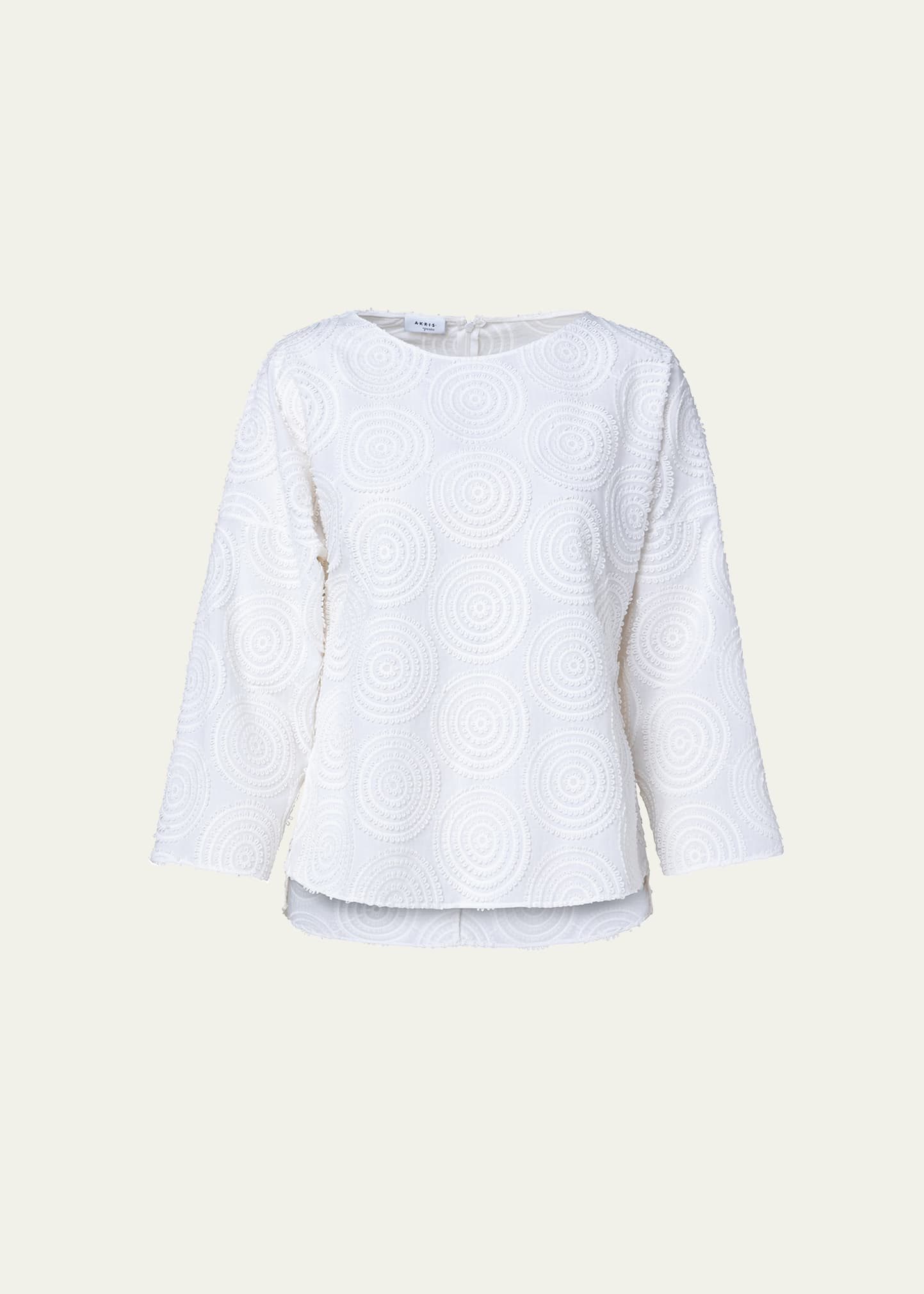 Circle Loop Embroidered Blouse