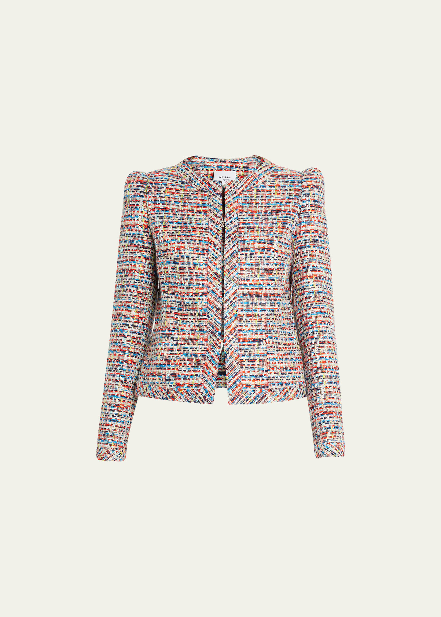 Multicolor Tweed Short Jacket