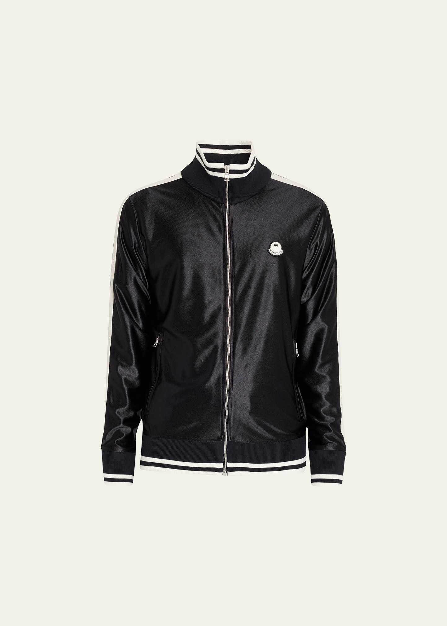 Moncler Genius Men's 8 Moncler Palm Angels Track Jacket In Black