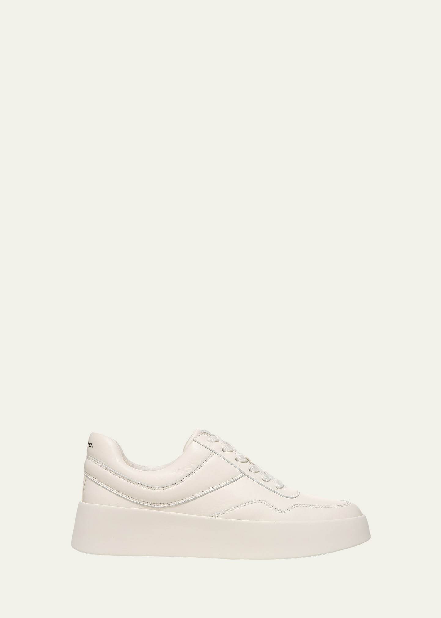 Shop Vince Warren Court Leather Low-top Sneakers In Milk