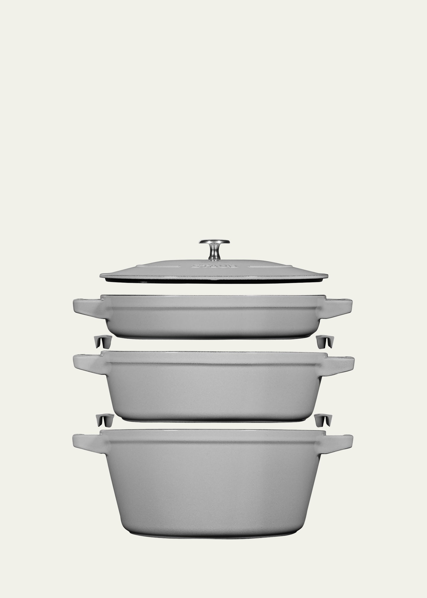 Staub Cast Iron 4-pc. Stackable Pot Set