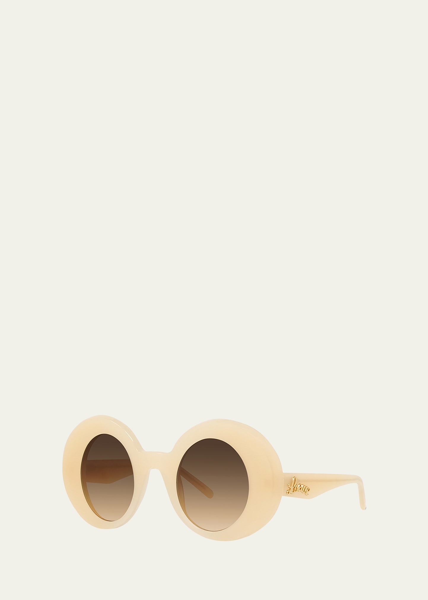 Gradient Logo Round Acetate Sunglasses