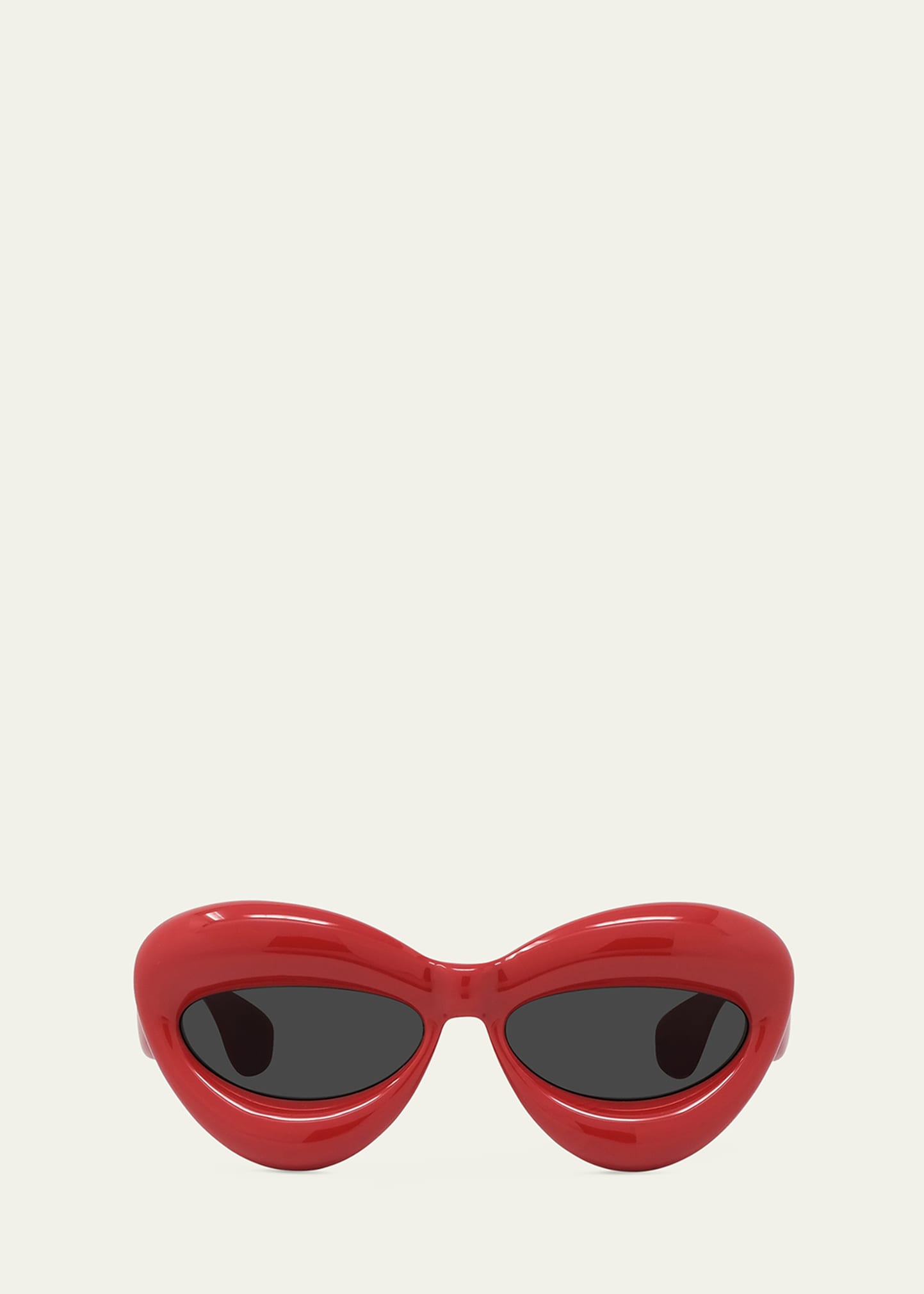 Loewe Inflated Injection Plastic Cat-eye Sunglasses In Red