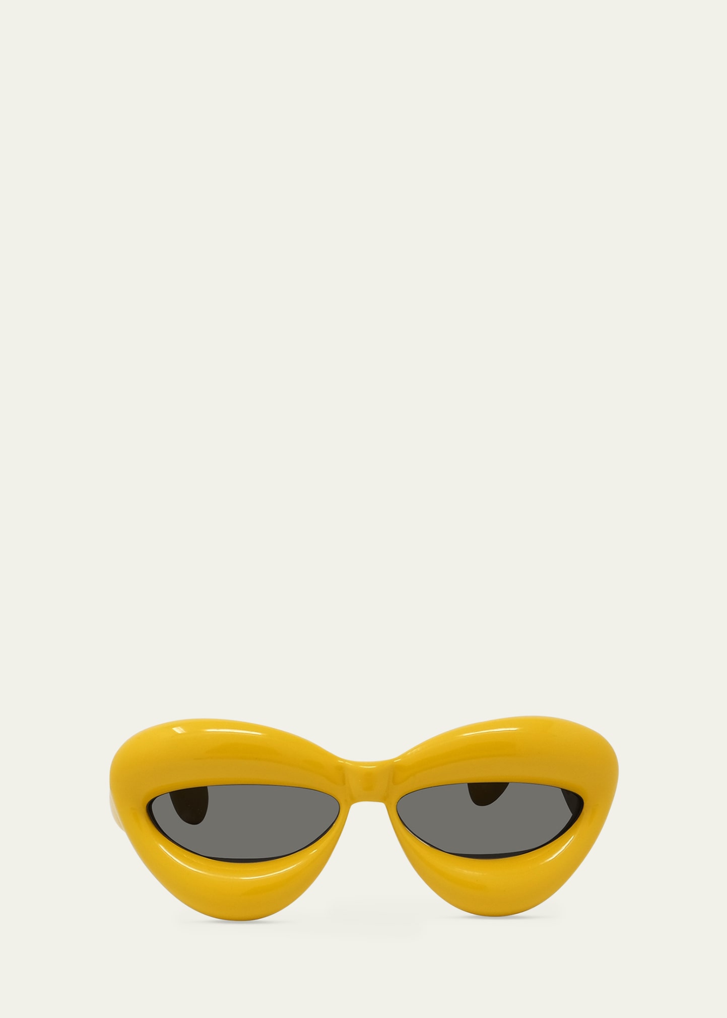 Loewe Inflated Injection Plastic Cat-eye Sunglasses In Shiny Yellow