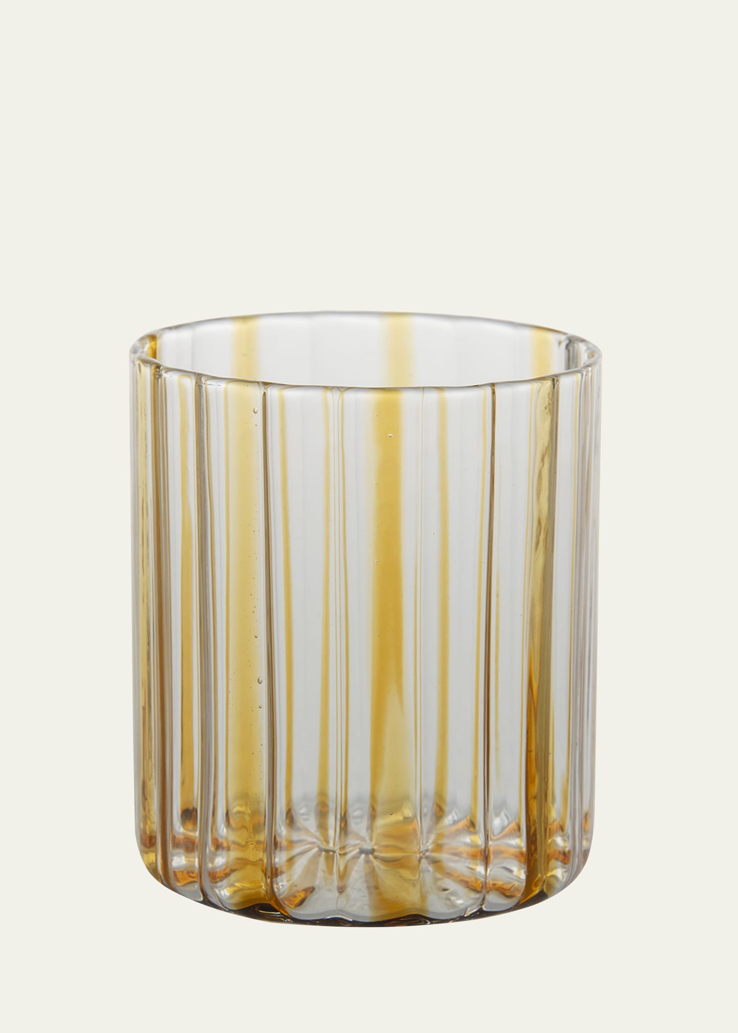 Tuttoattaccato Striped Glass, Amber