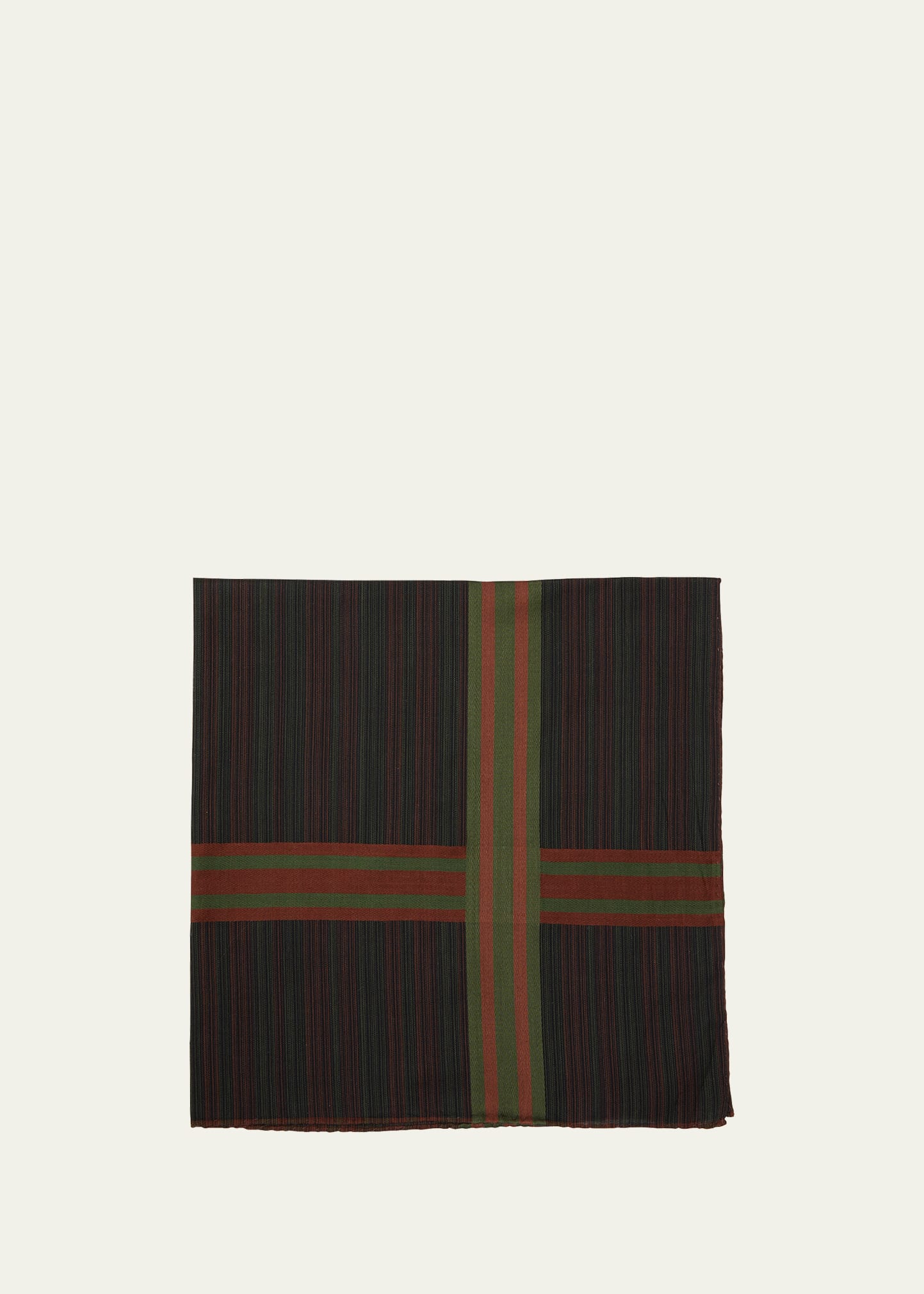 Simonnot Godard Men's Mixed Stripe Handkerchief In Multi
