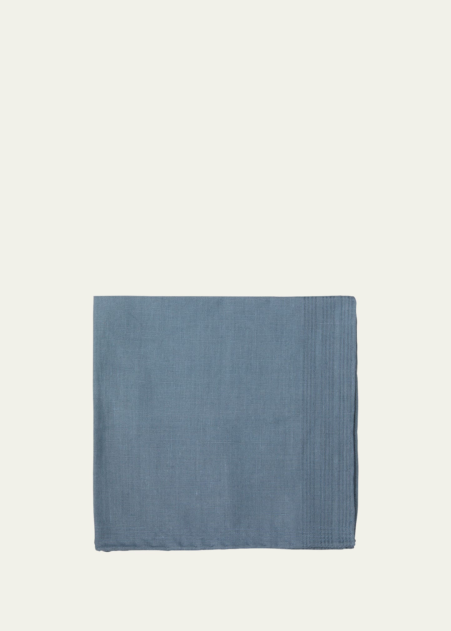 Simonnot Godard Men's Tonal Stripe Handkerchief In Blue