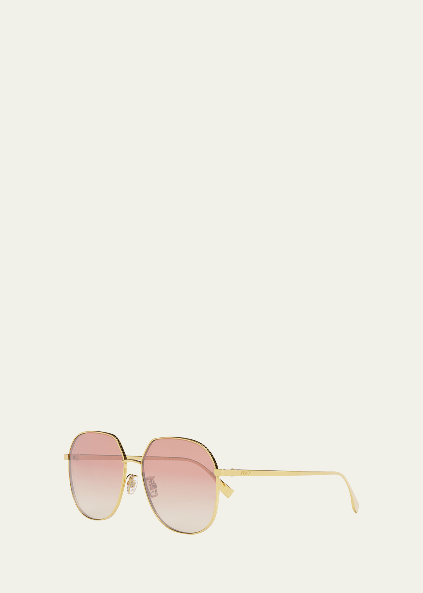 Oversized Round Metal Sunglasses